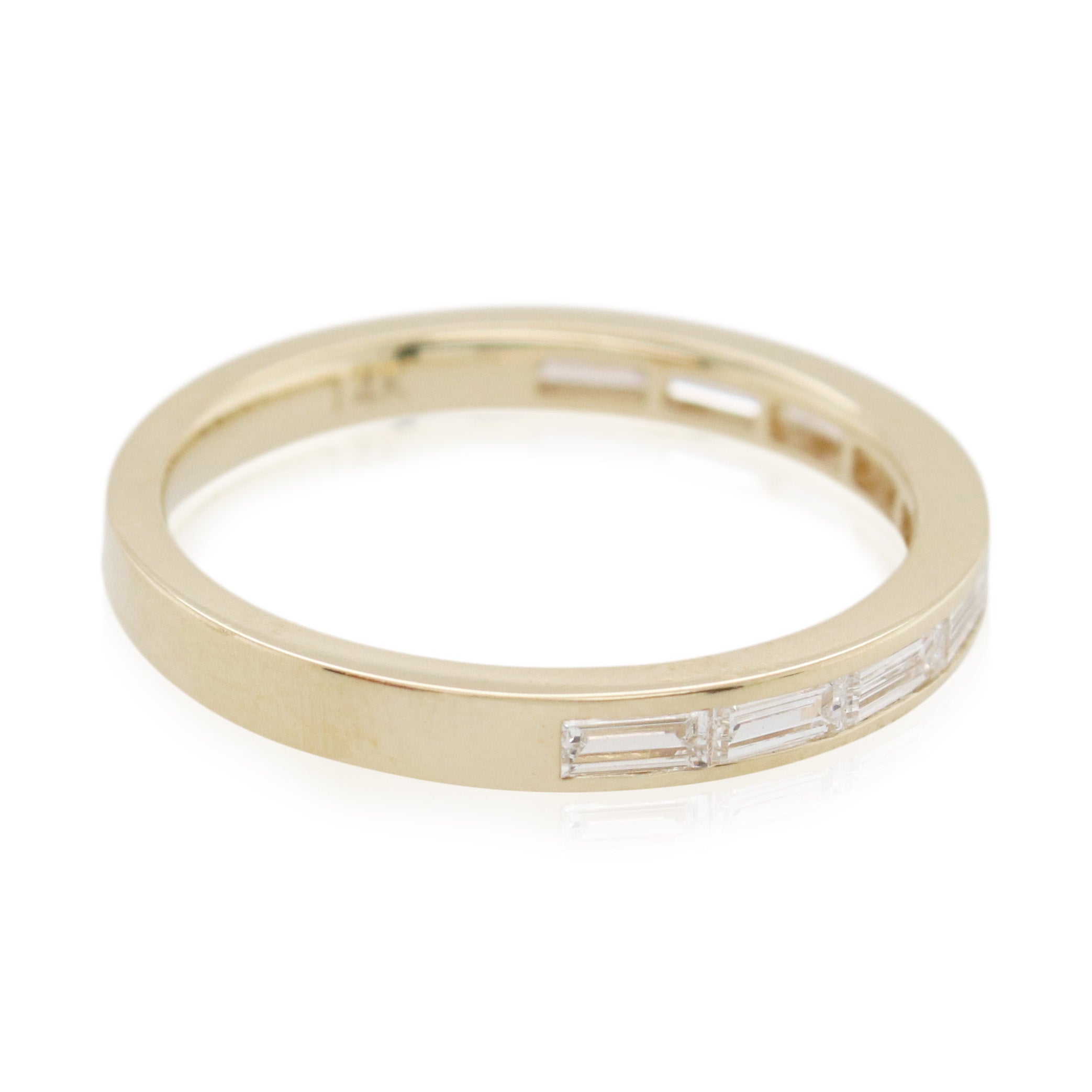 Sylvie Channel Set Baguette Diamond Band