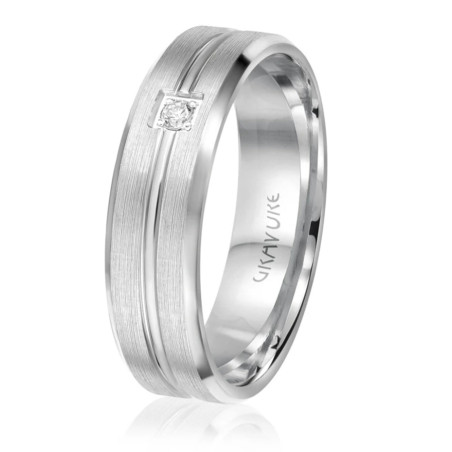 6mm Diamond Wedding Band