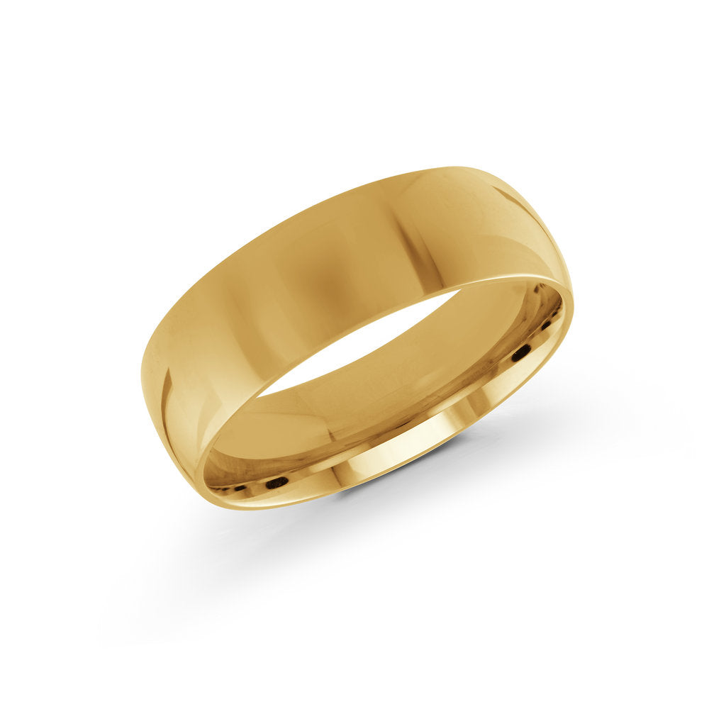 Yellow Gold 7mm Wedding Band