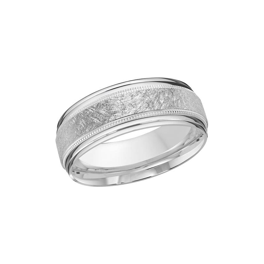 White Gold 8mm Wedding Band