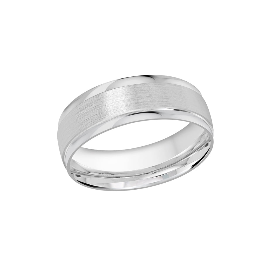 White Gold 7mm Band