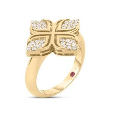 Roberto Coin Arabesco Diamond Flower Ring