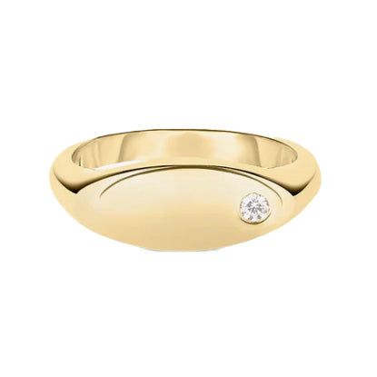 Roberto Coin Diamond Signet Ring