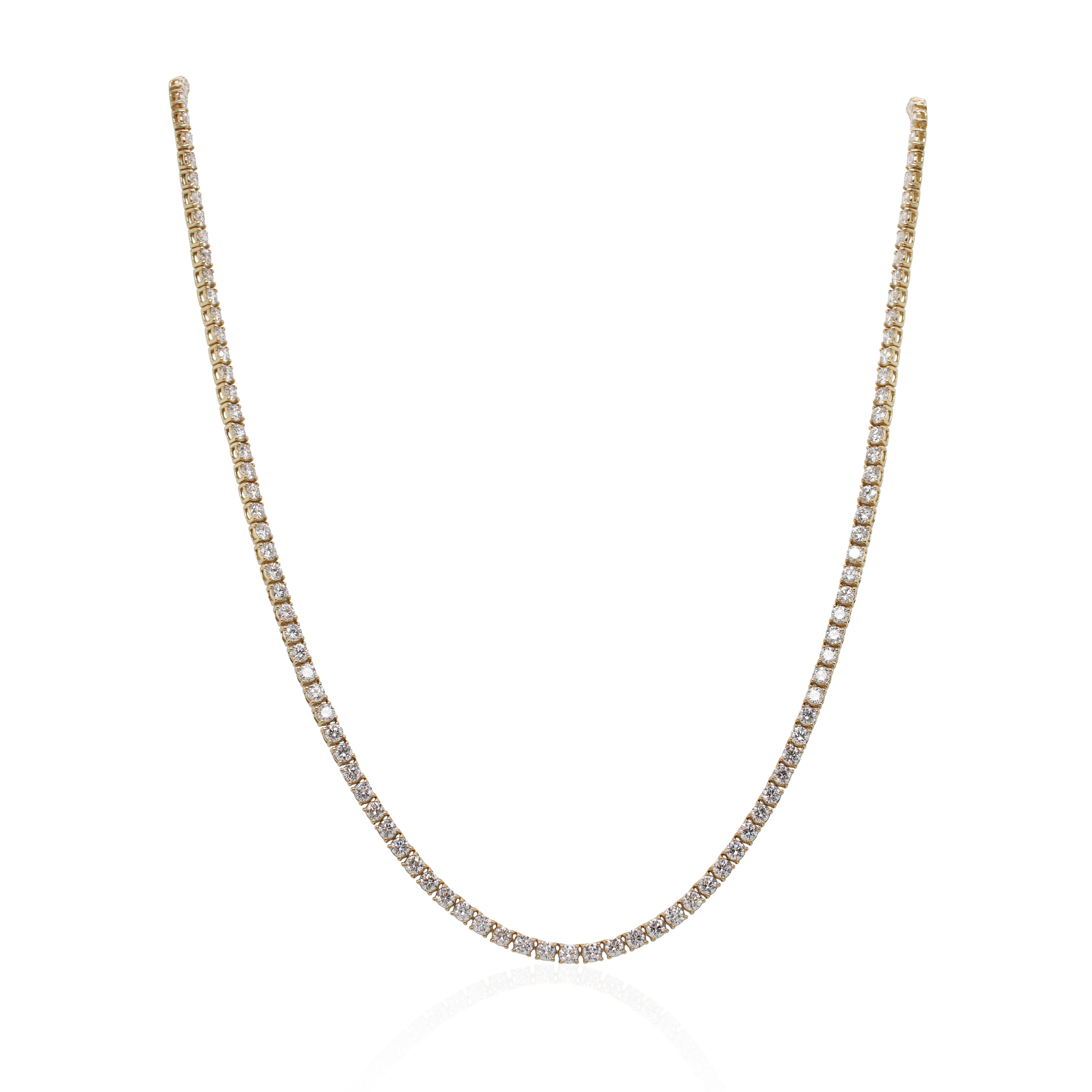 Yellow Gold Diamond Necklace