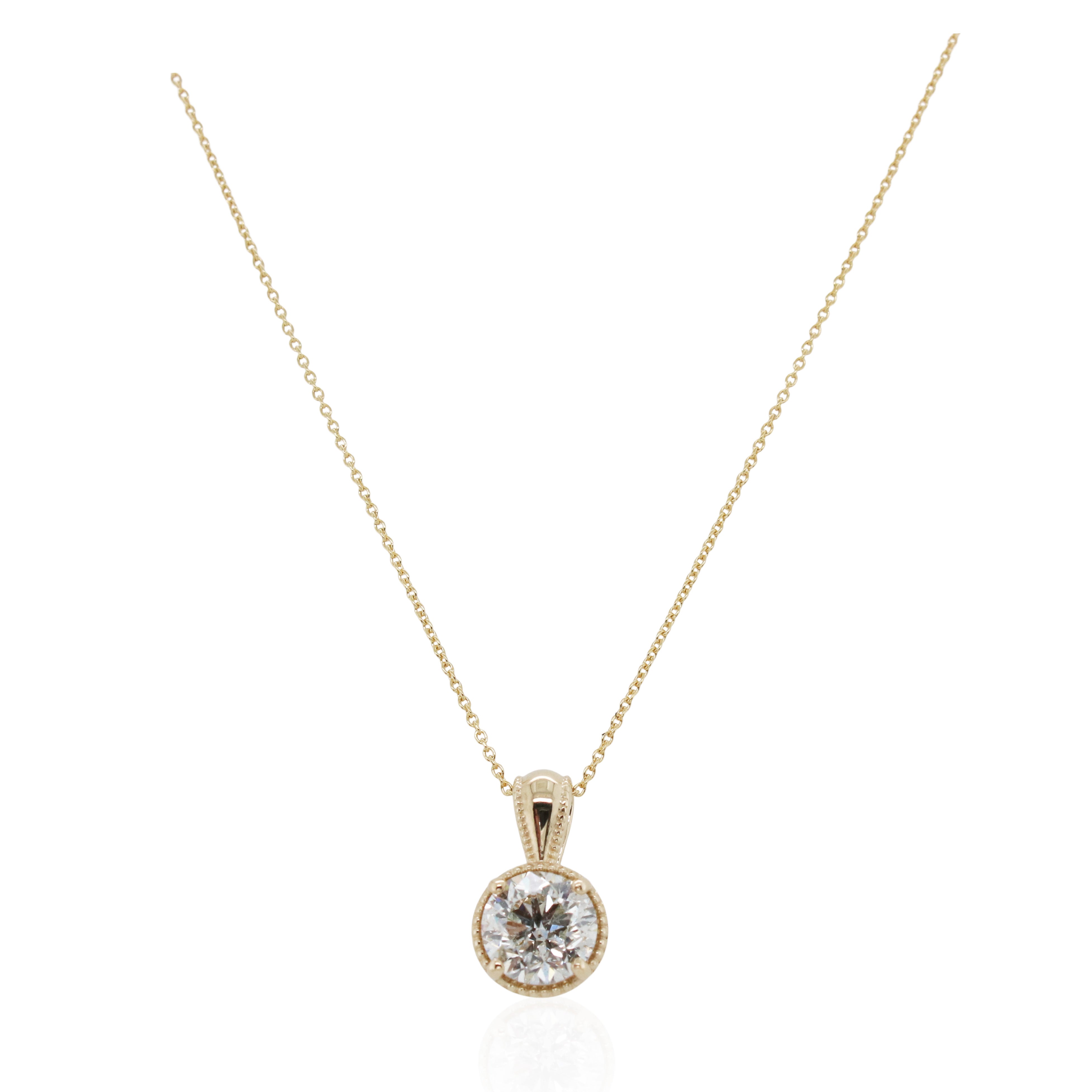 1.51ct Round Diamond Pendant
