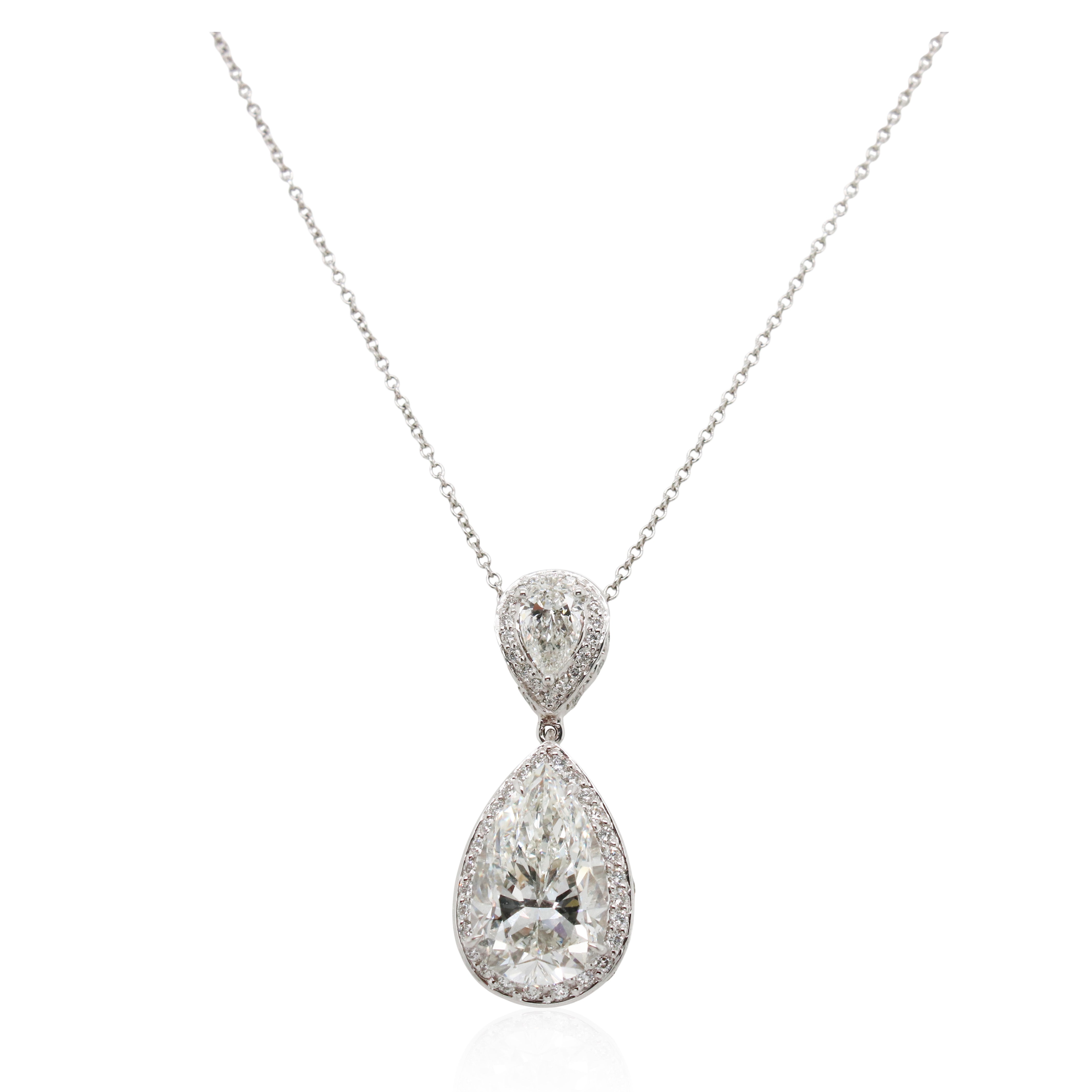 Diamonds of Wonder 5.05ct Pear Shaped Diamond Pendant