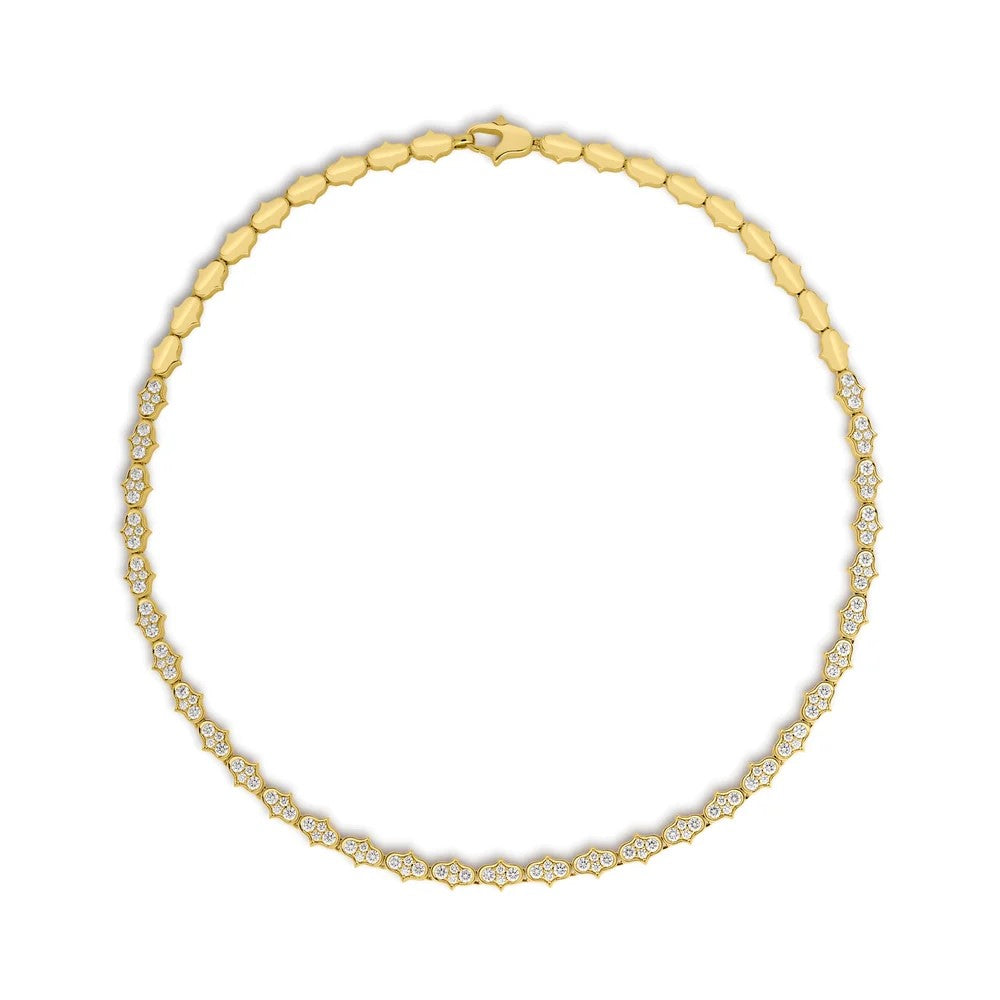 Roberto Coin Cobra Diamond Collar Necklace