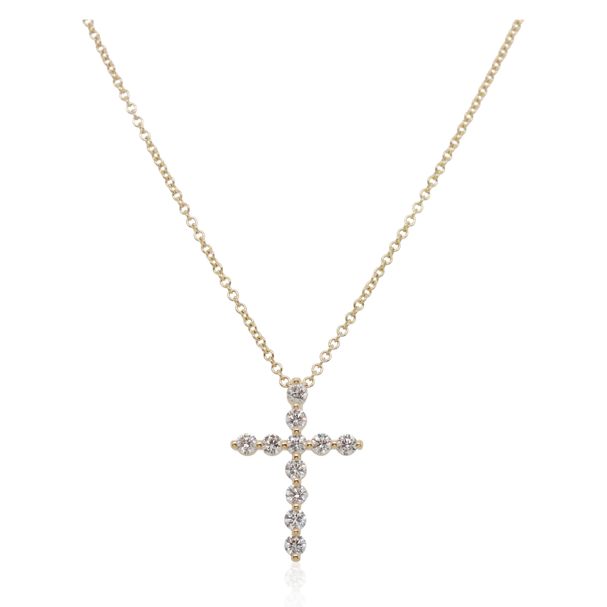 0.33ct Total Weight Diamond Cross Pendant