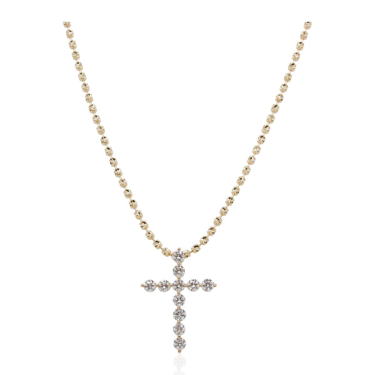 0.66ct Total Weight Diamond Cross Pendant