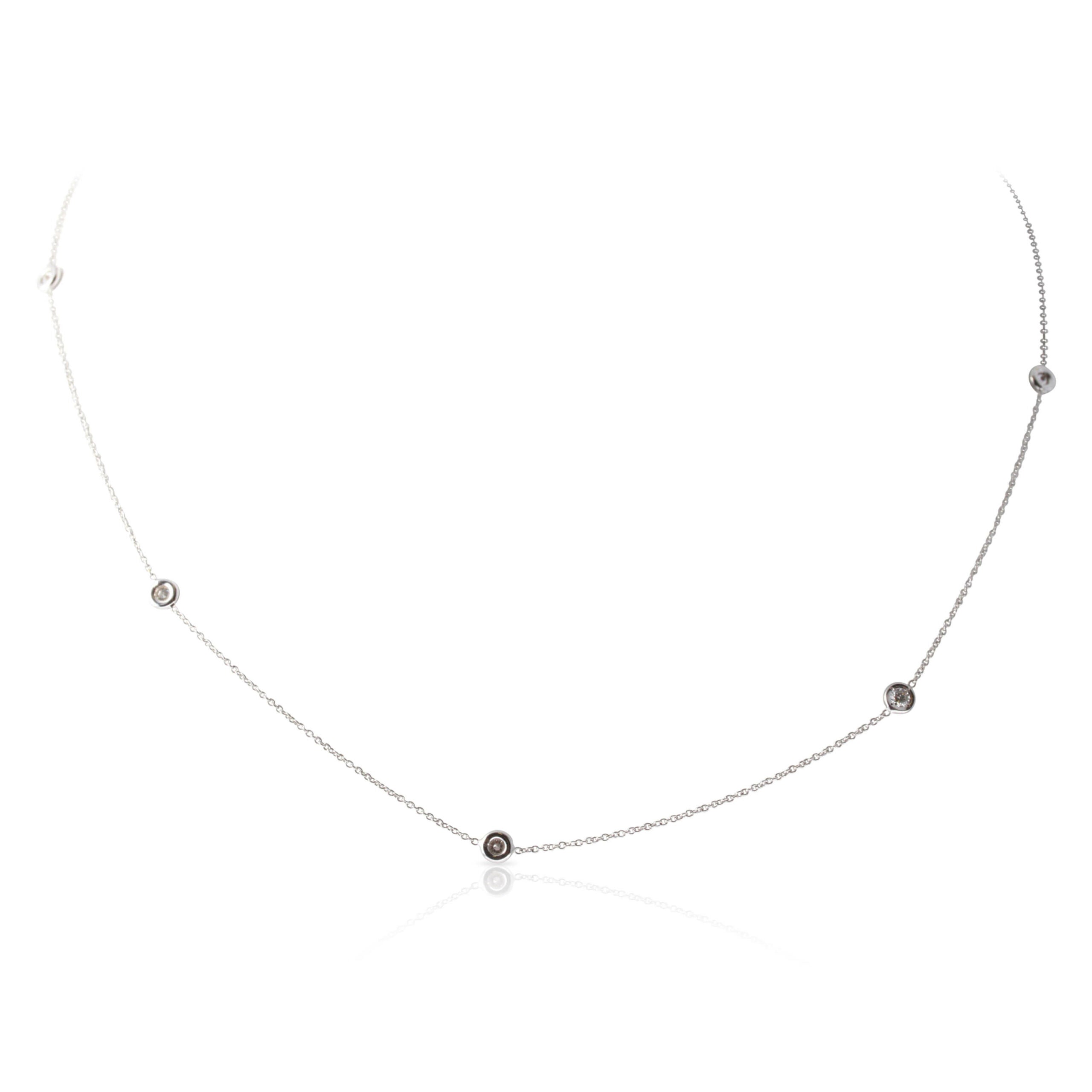 Roberto Coin Diamond By The Inch Station Necklace