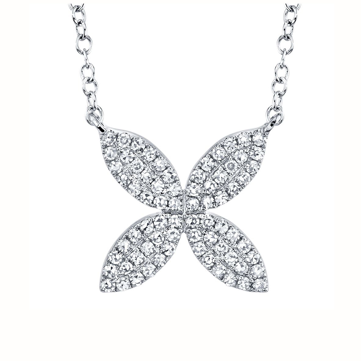 Diamond Flower Necklace