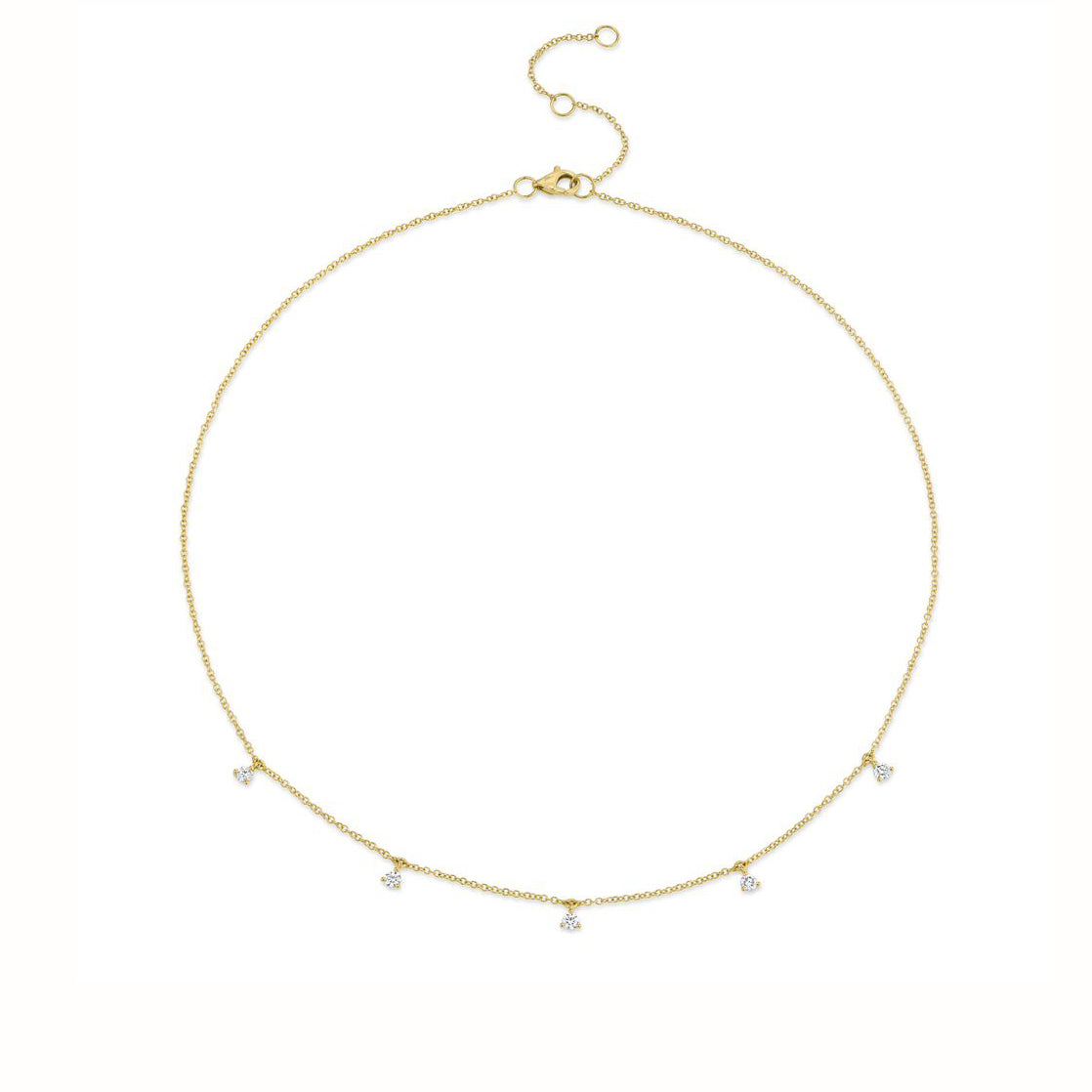 Diamond Station Necklace