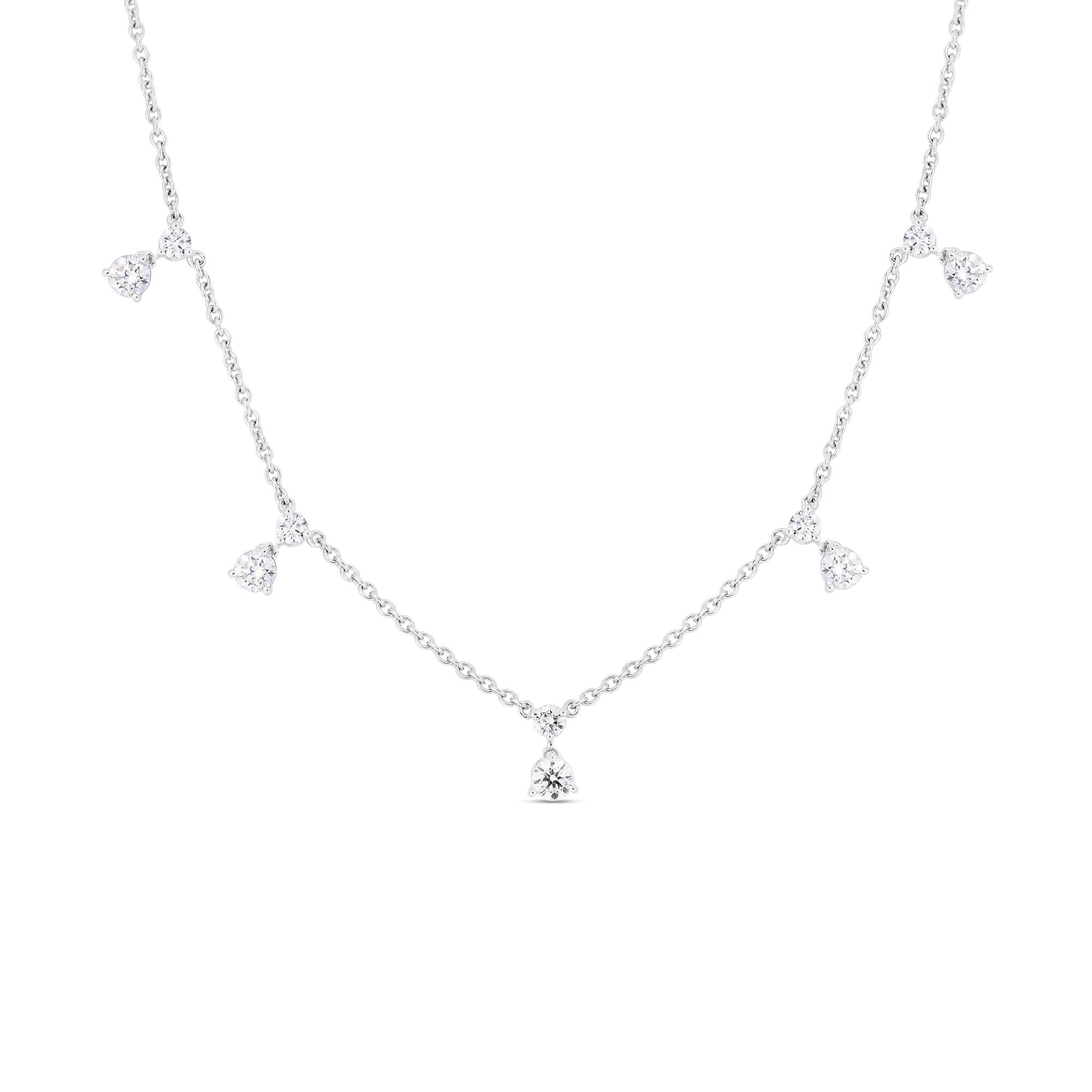 Roberto Coin 5 Station Diamond Necklace
