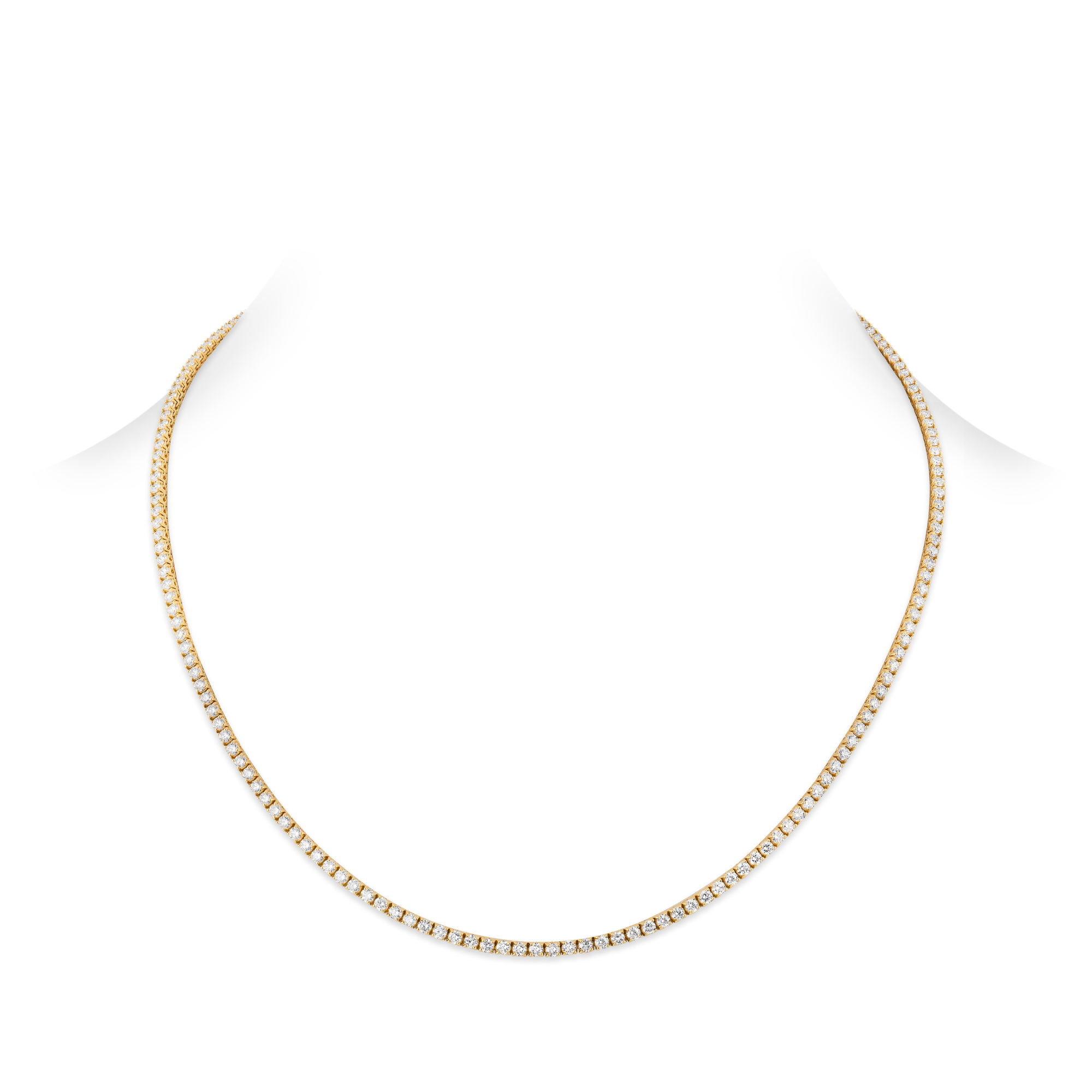 Four Prong Diamond Necklace