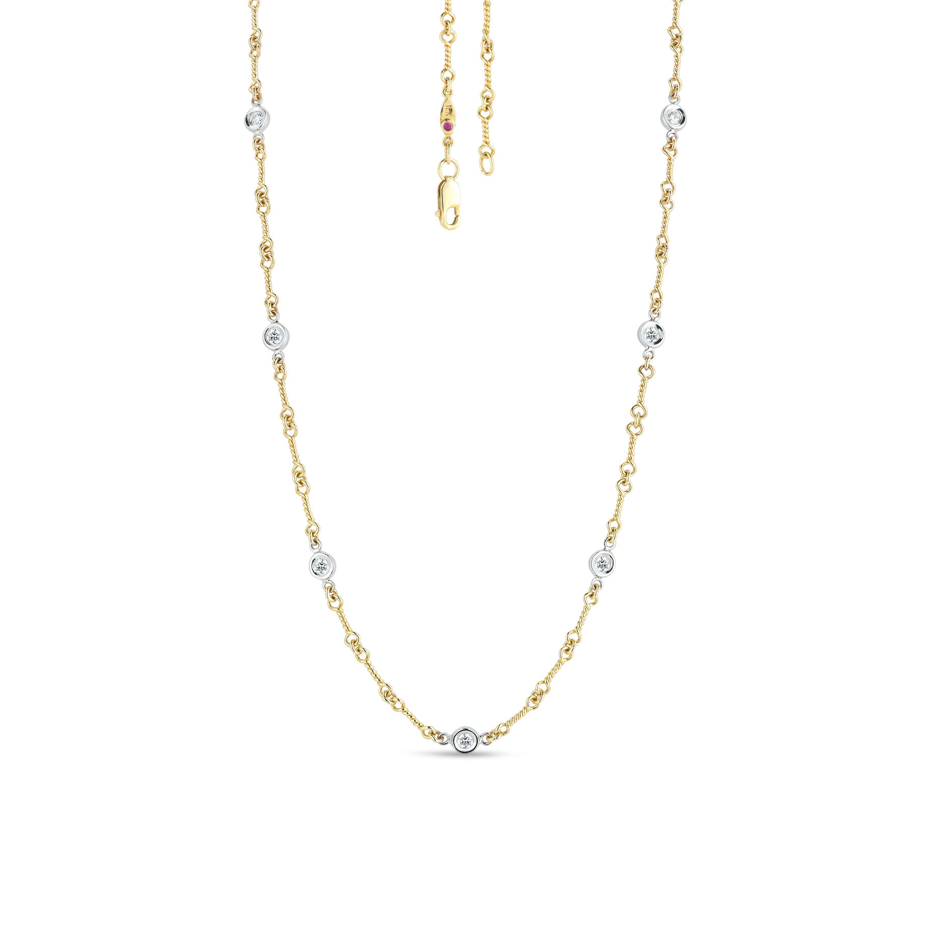 Roberto Coin Diamonds by the Inch 7 Station Necklace