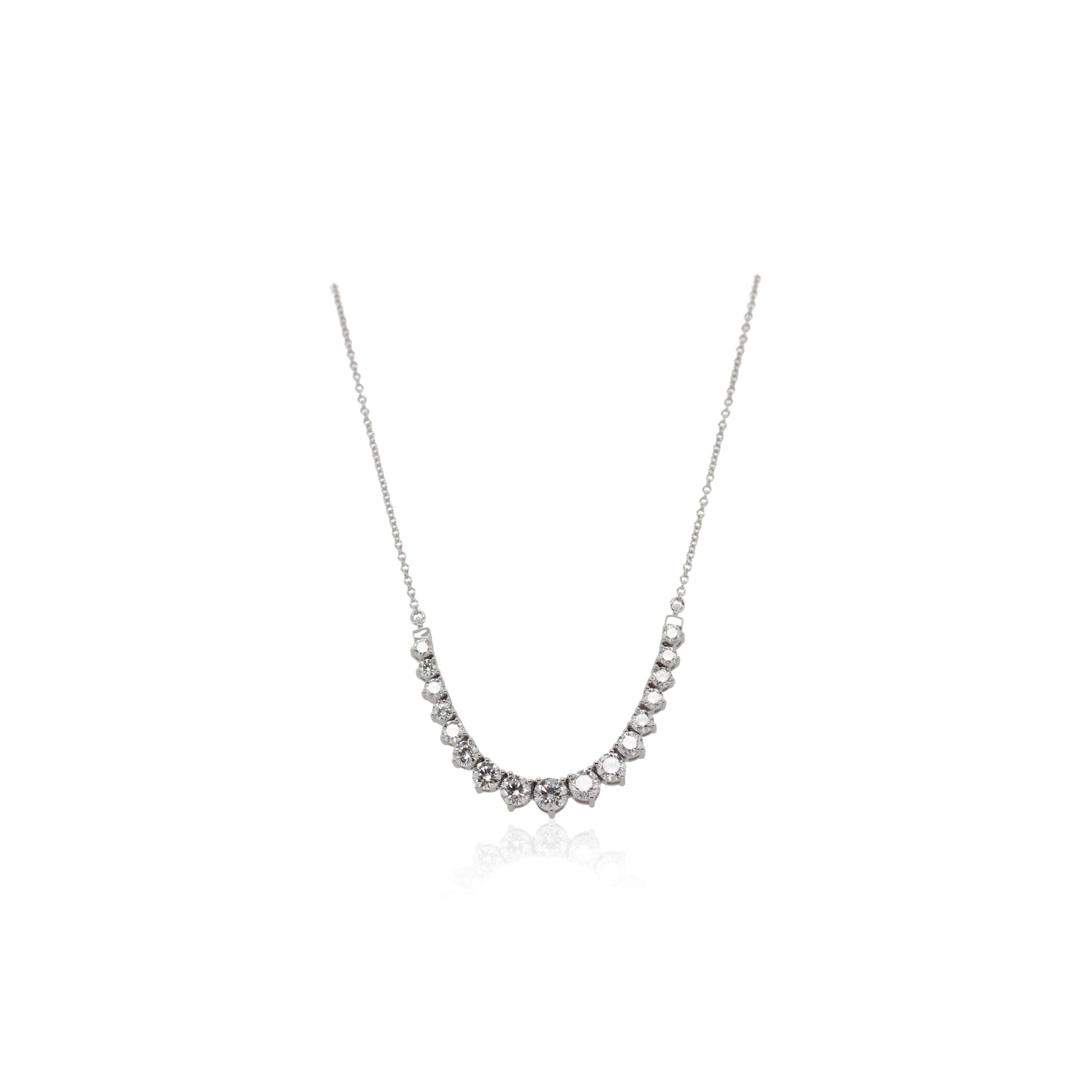 Diamond Flexible Smiley Necklace