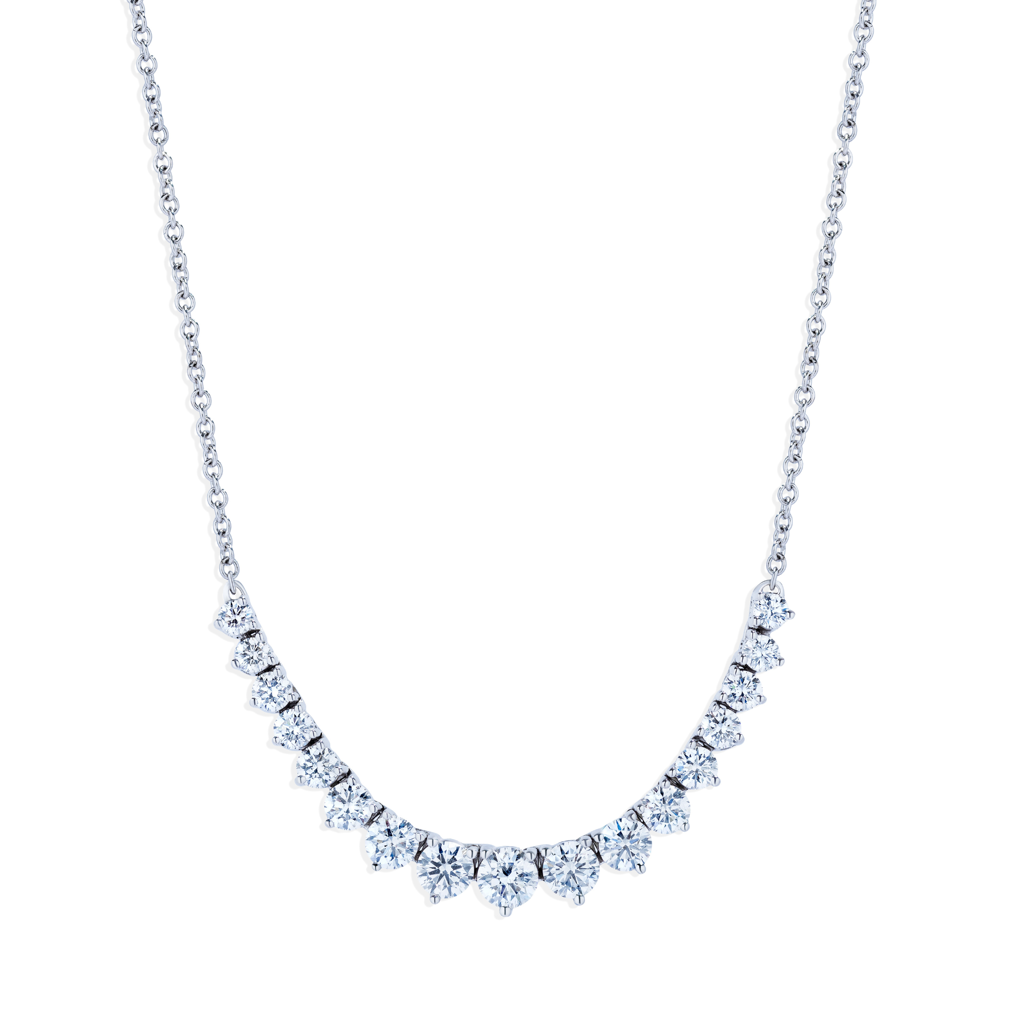 Diamond Flexible Smiley Necklace