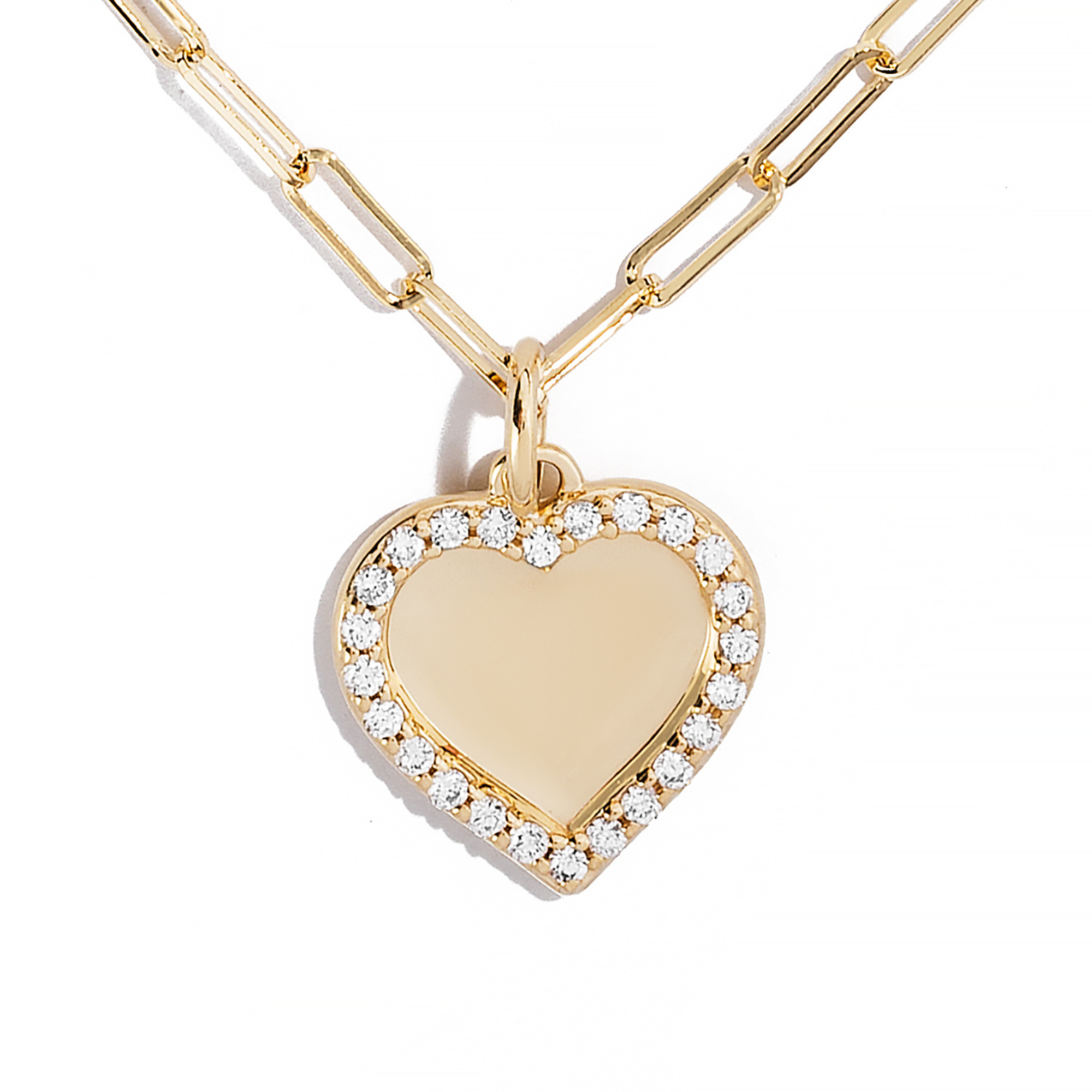 Diamond Halo Heart Pendant