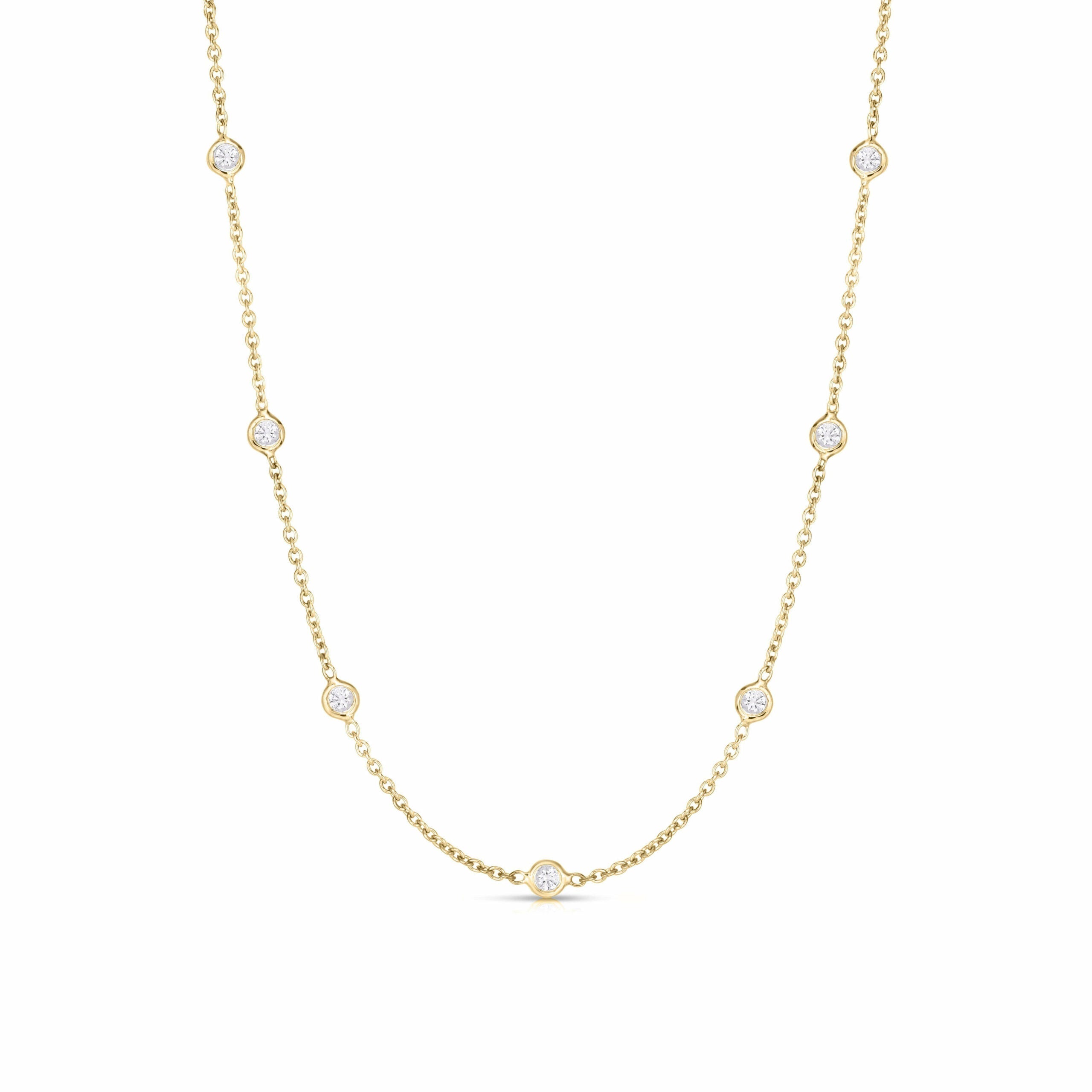 Roberto Coin 15 Station Diamond Necklace