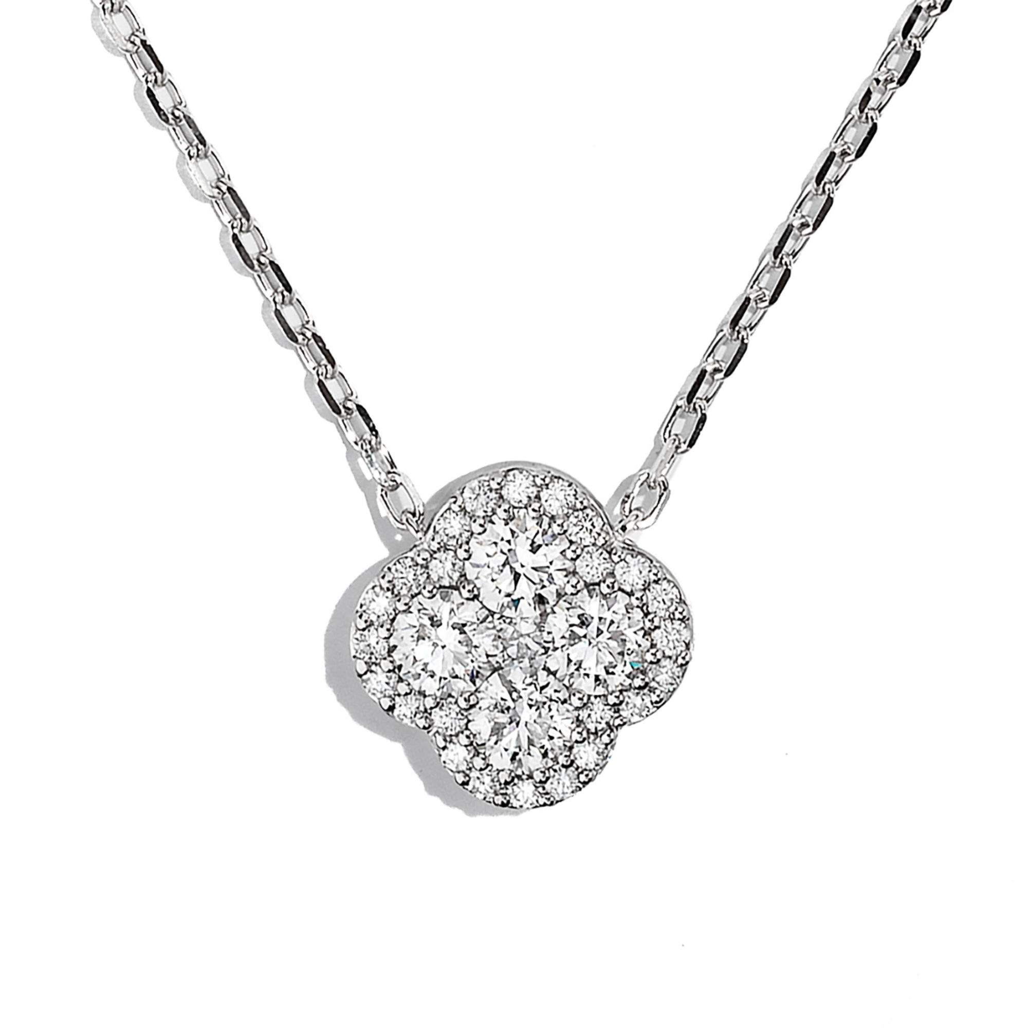 Diamond Floral Pendant