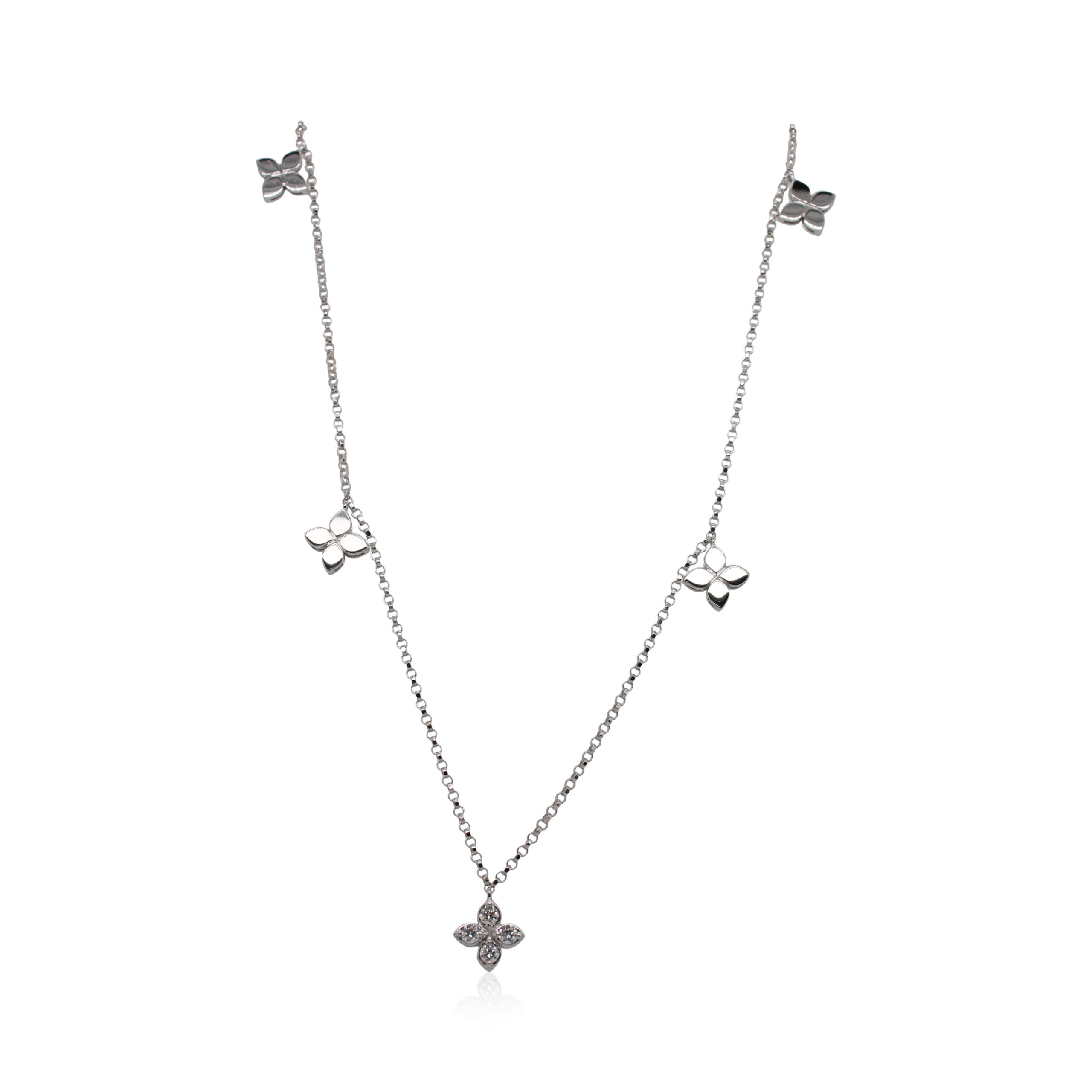 Roberto Coin Love by the Inch Diamond Necklace