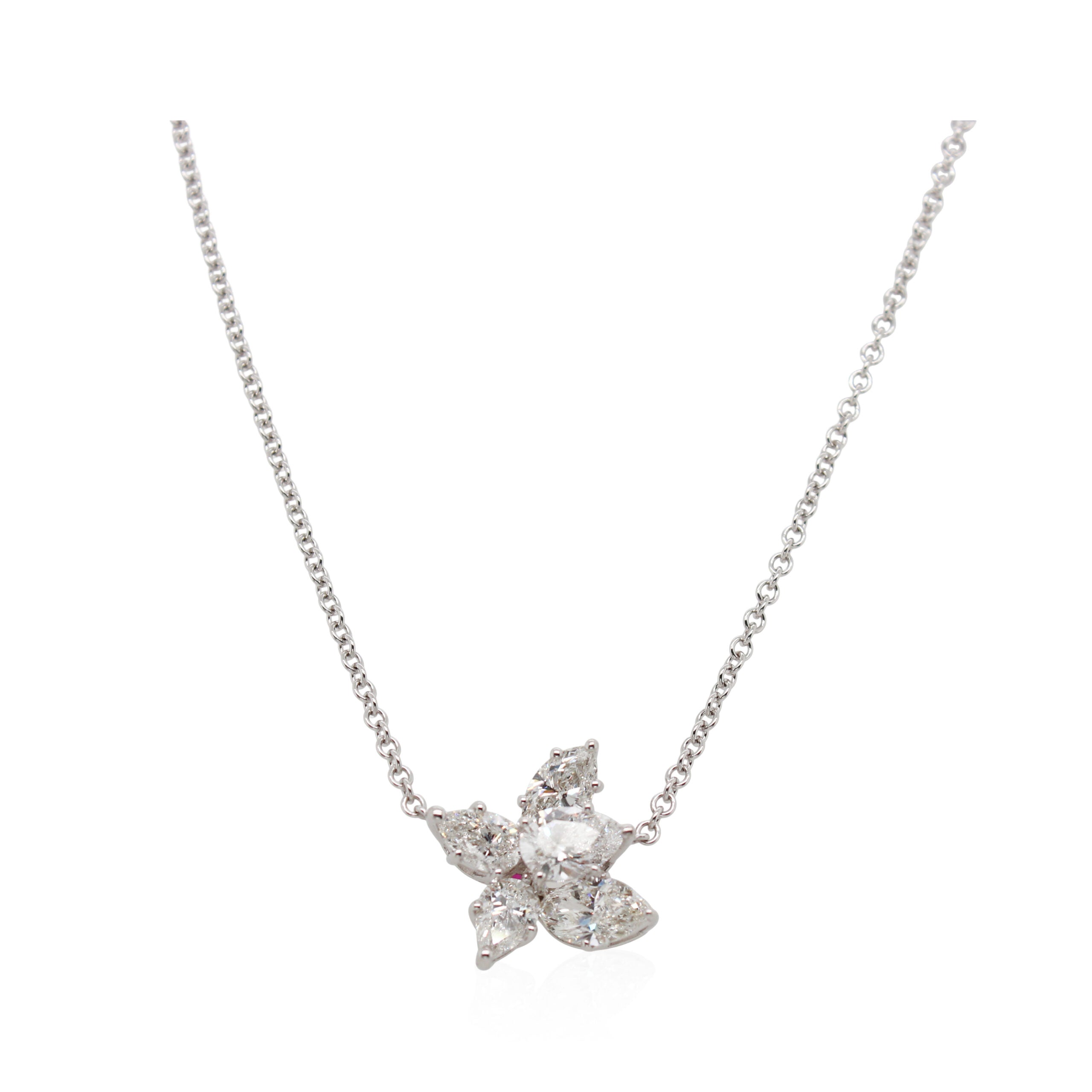 White Gold Diamond Butterfly Pendant