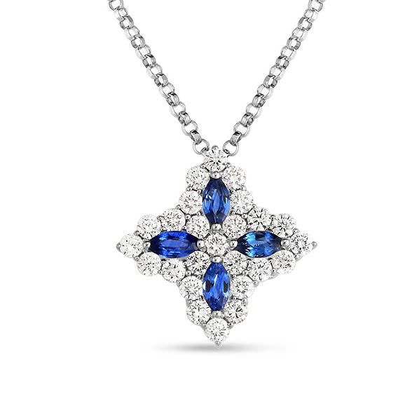 Roberto Coin Venetian Princess Sapphire and Diamond Pendant