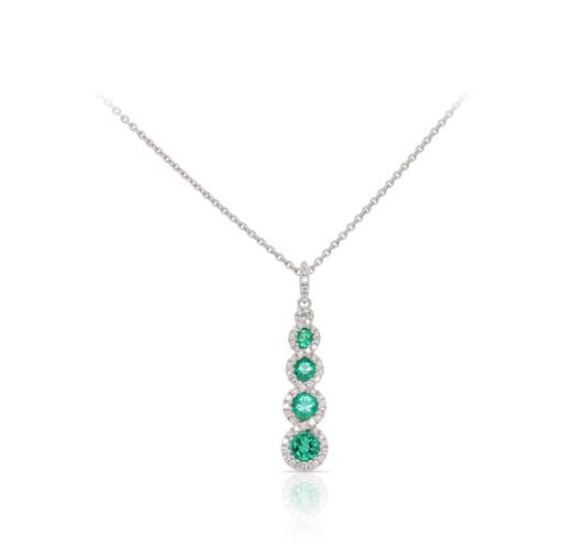 Emerald and Diamond Necklace