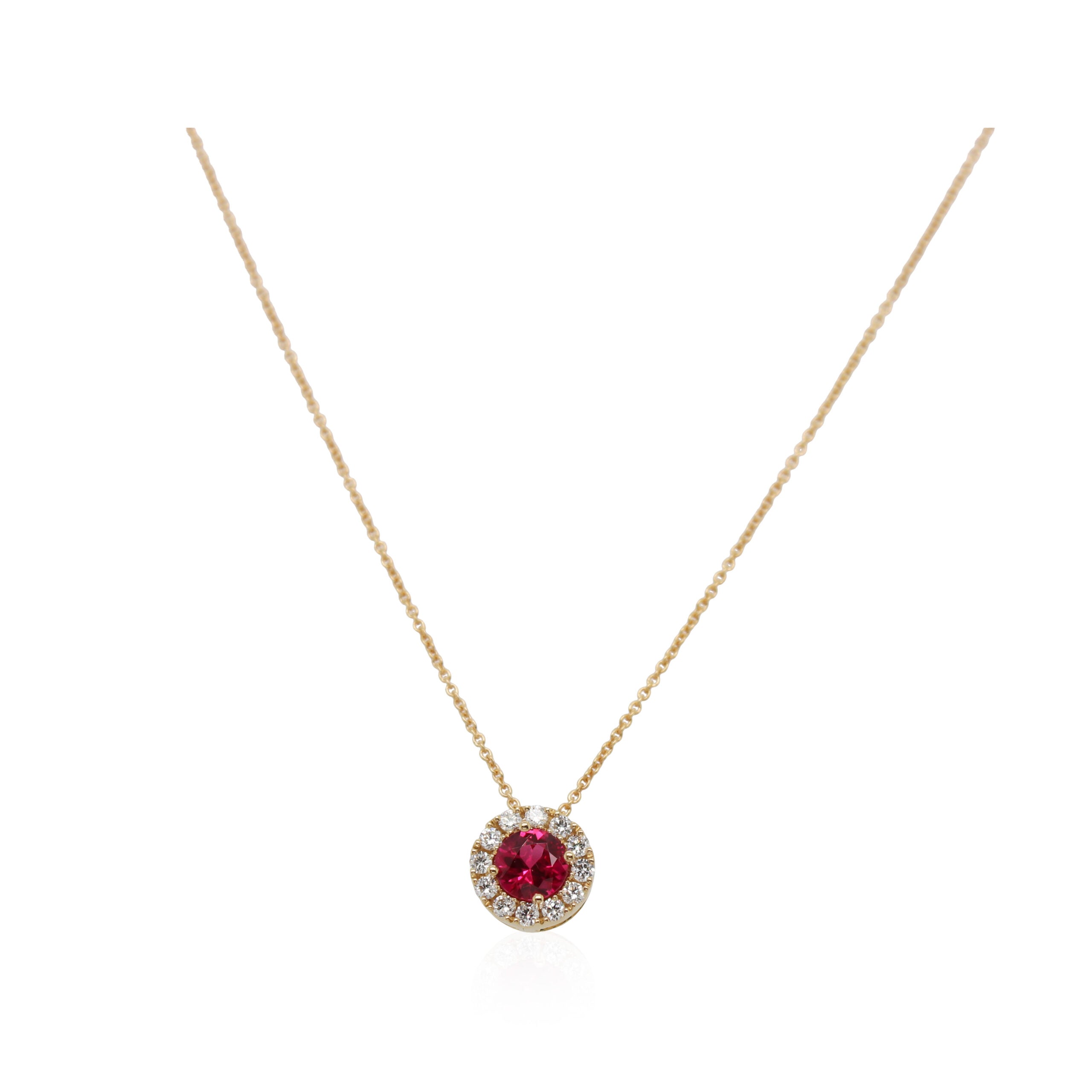 0.30ct Ruby and Diamond Pendant