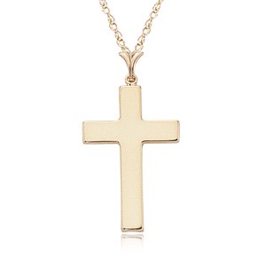 Large Polished Cross Pendant