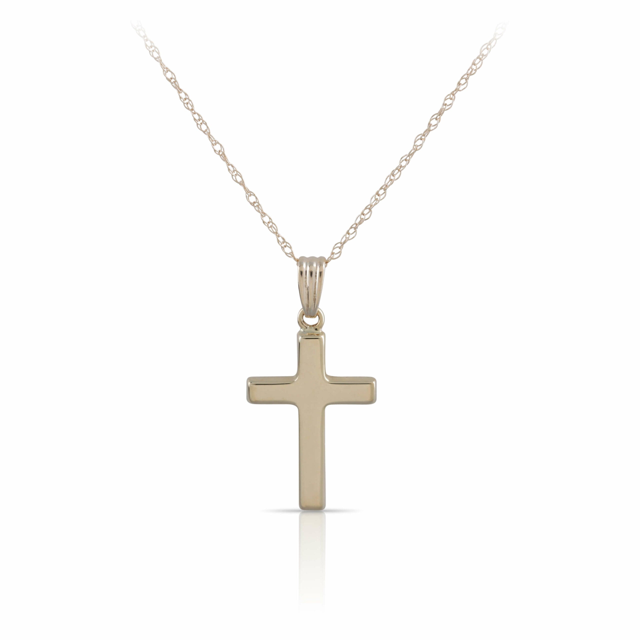 Yellow Gold Cross Necklace