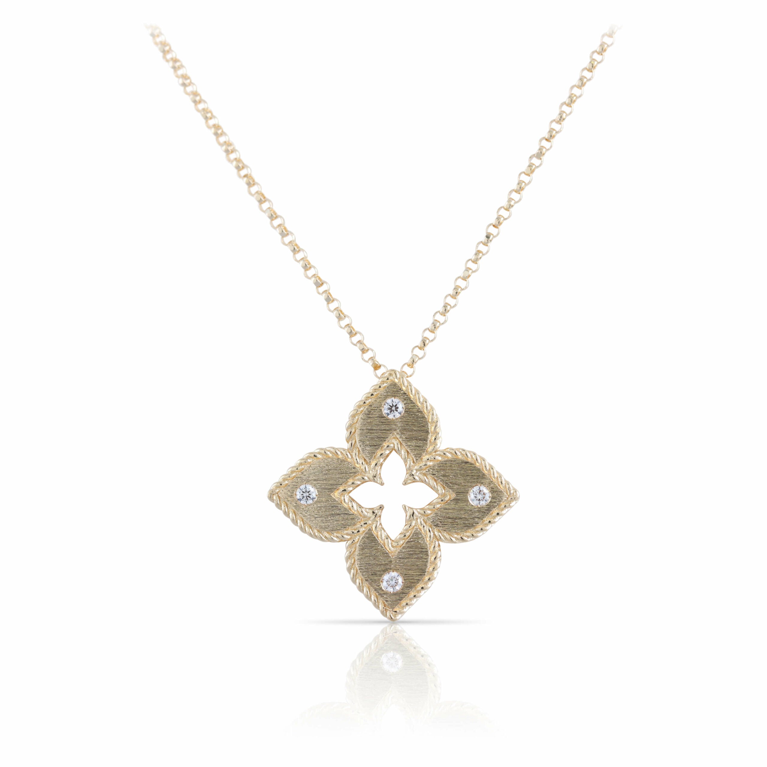 Roberto Coin Venetian Princess Satin Flower Pendant