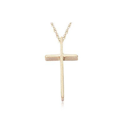 Small Swedged Cross Pendant