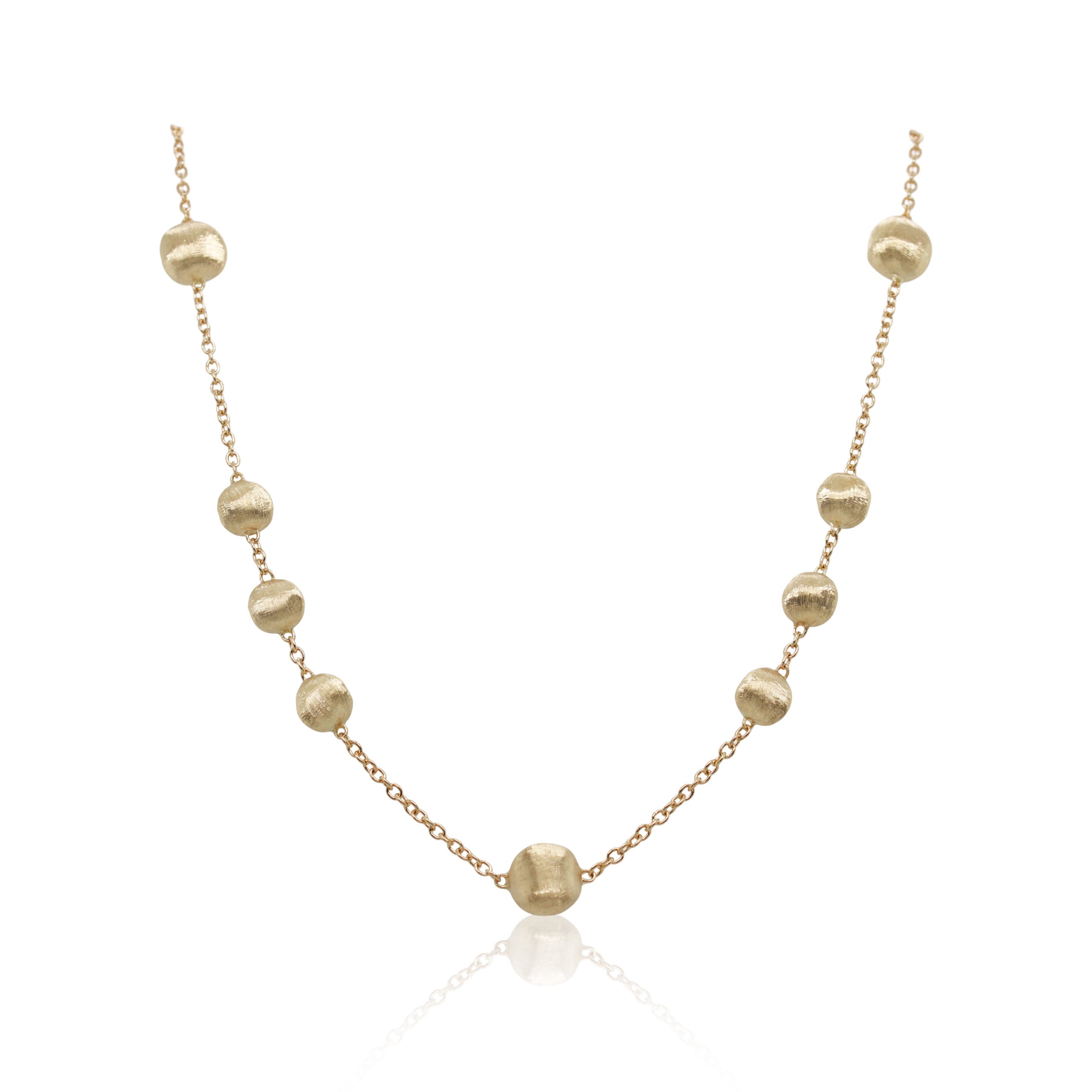 Marco Bicego Africa Collection 18 Karat Yellow Gold Station Necklace