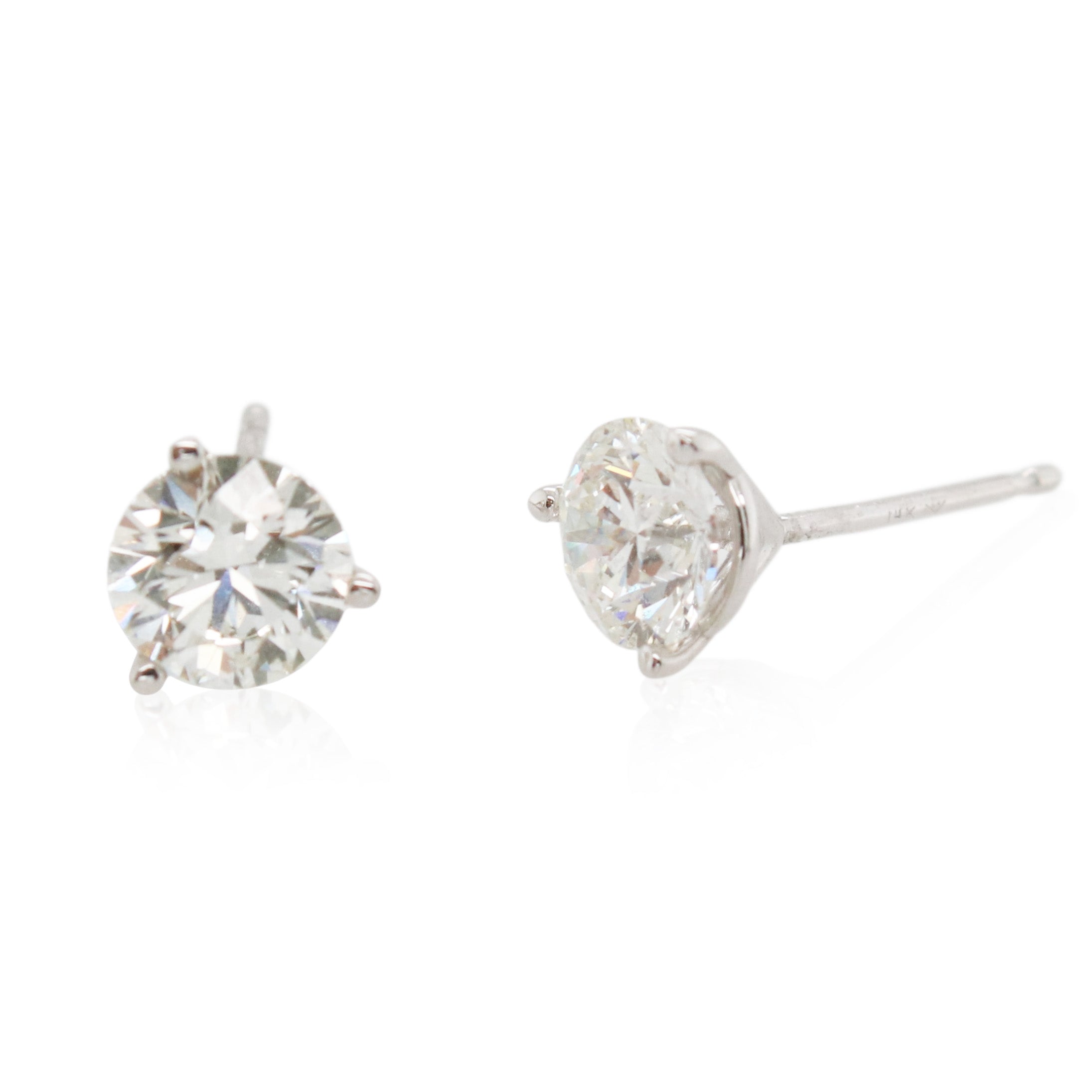 1.25ct Total Weight Diamond Stud Earrings