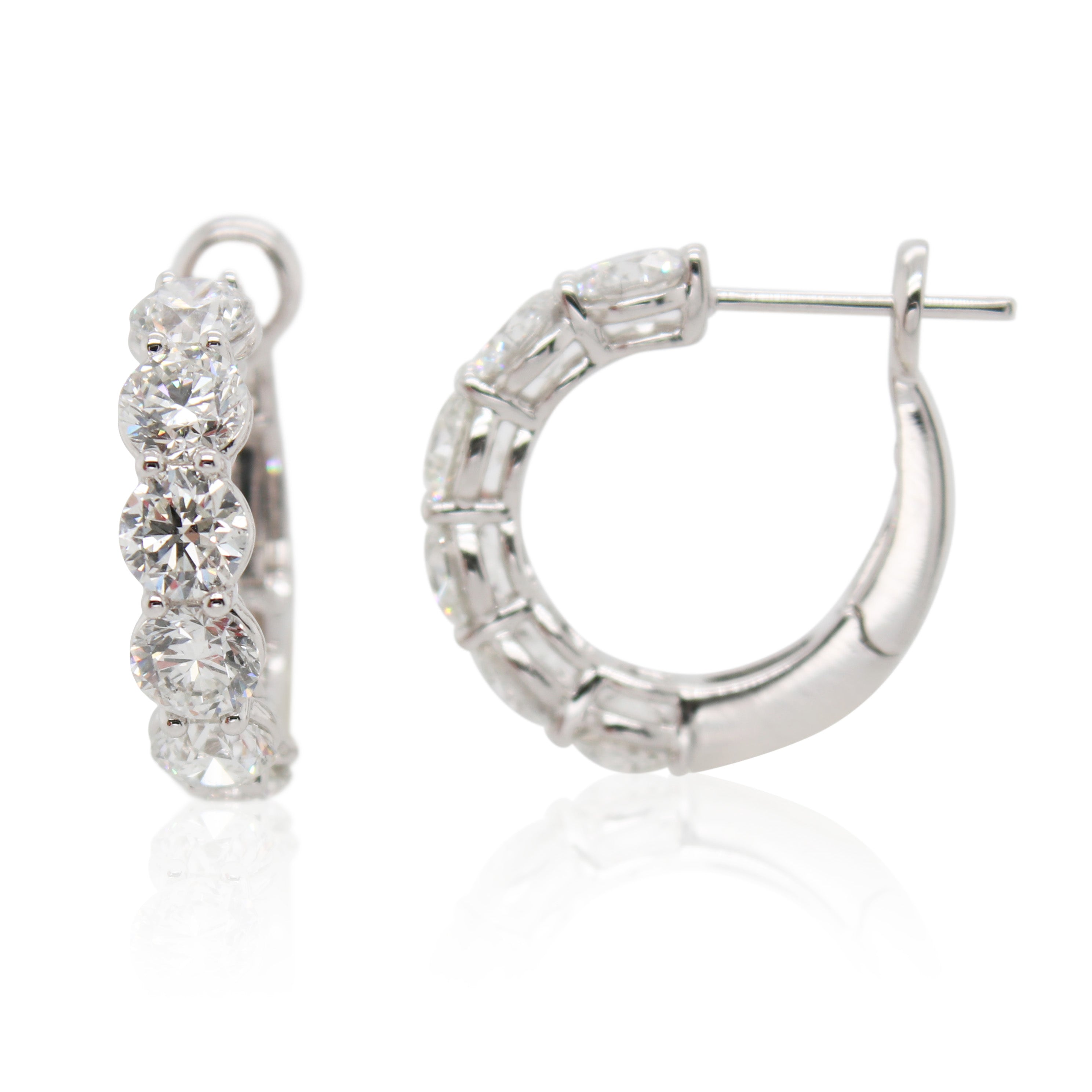 Diamond Hoop Earrings