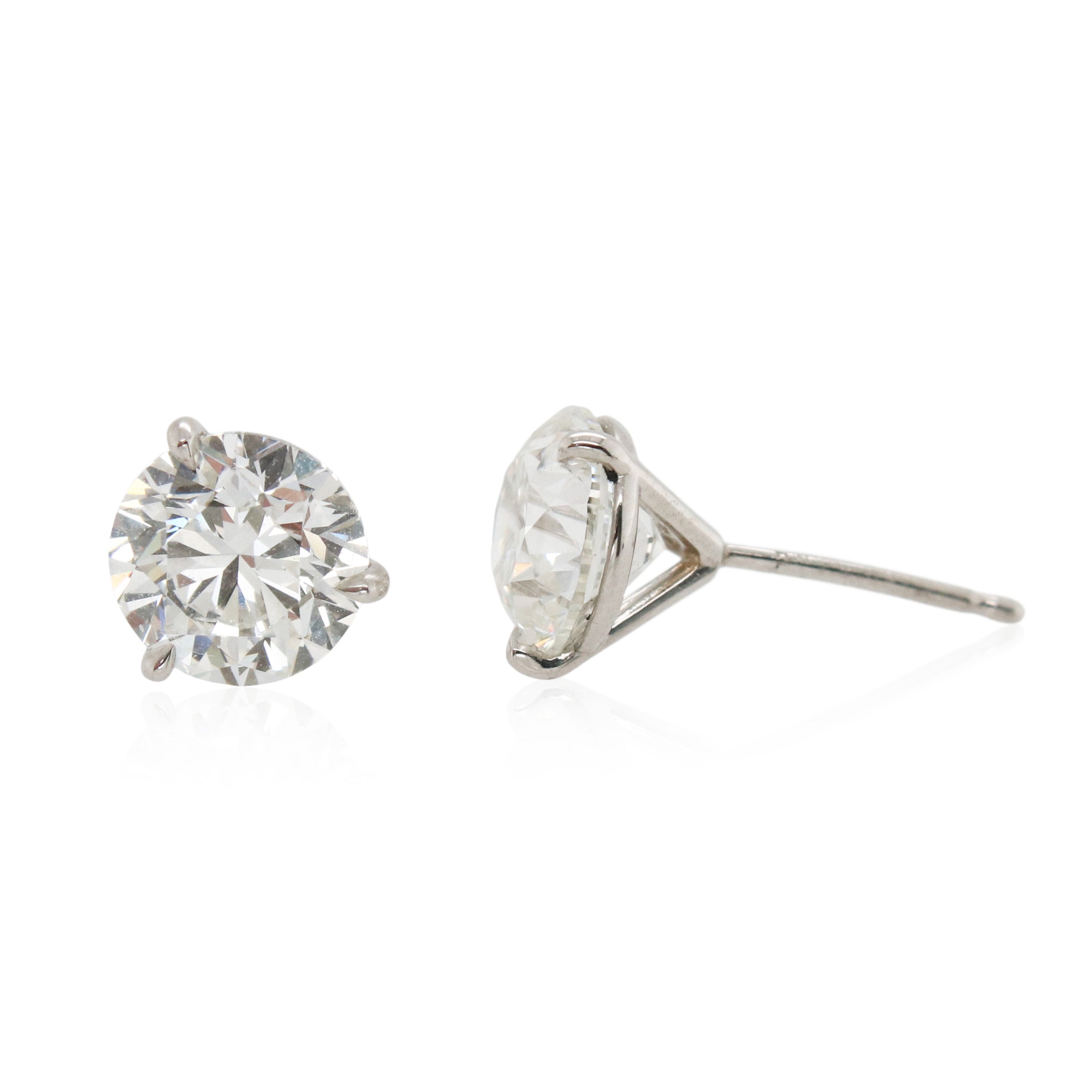 3.50ct Total Weight Diamond Stud Earrings