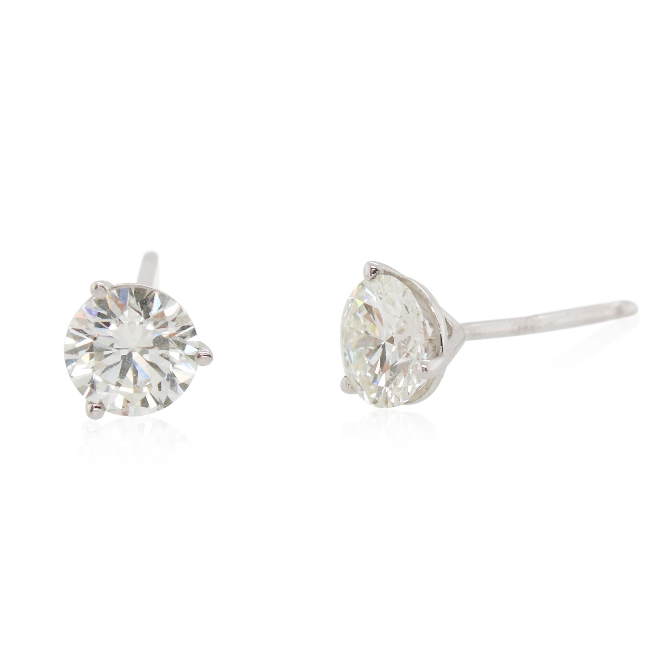 1.00ct Total Weight Diamond Stud Earrings