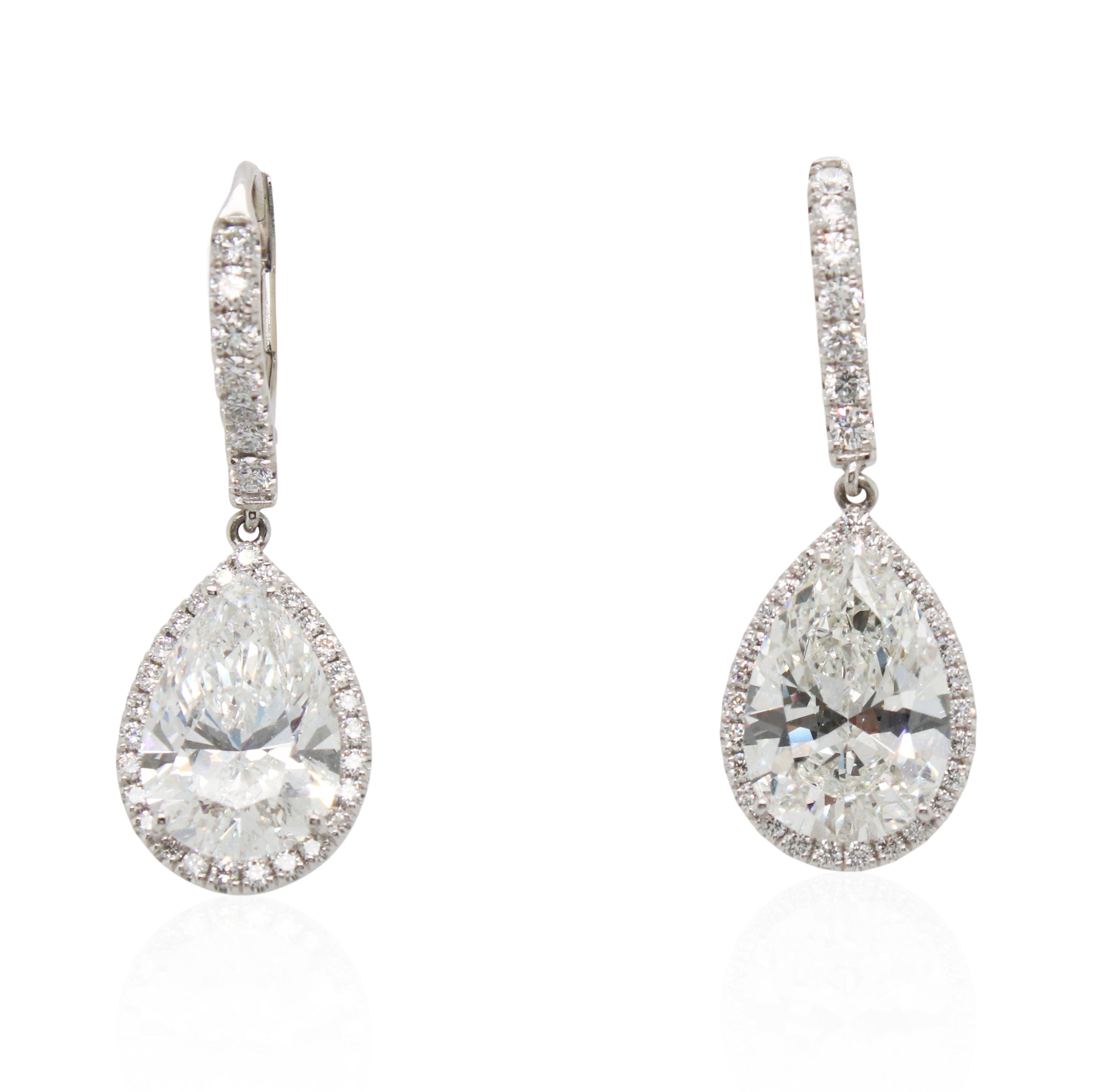 Diamonds of Wonder Pear-Shaped Diamond Dangle Earrings