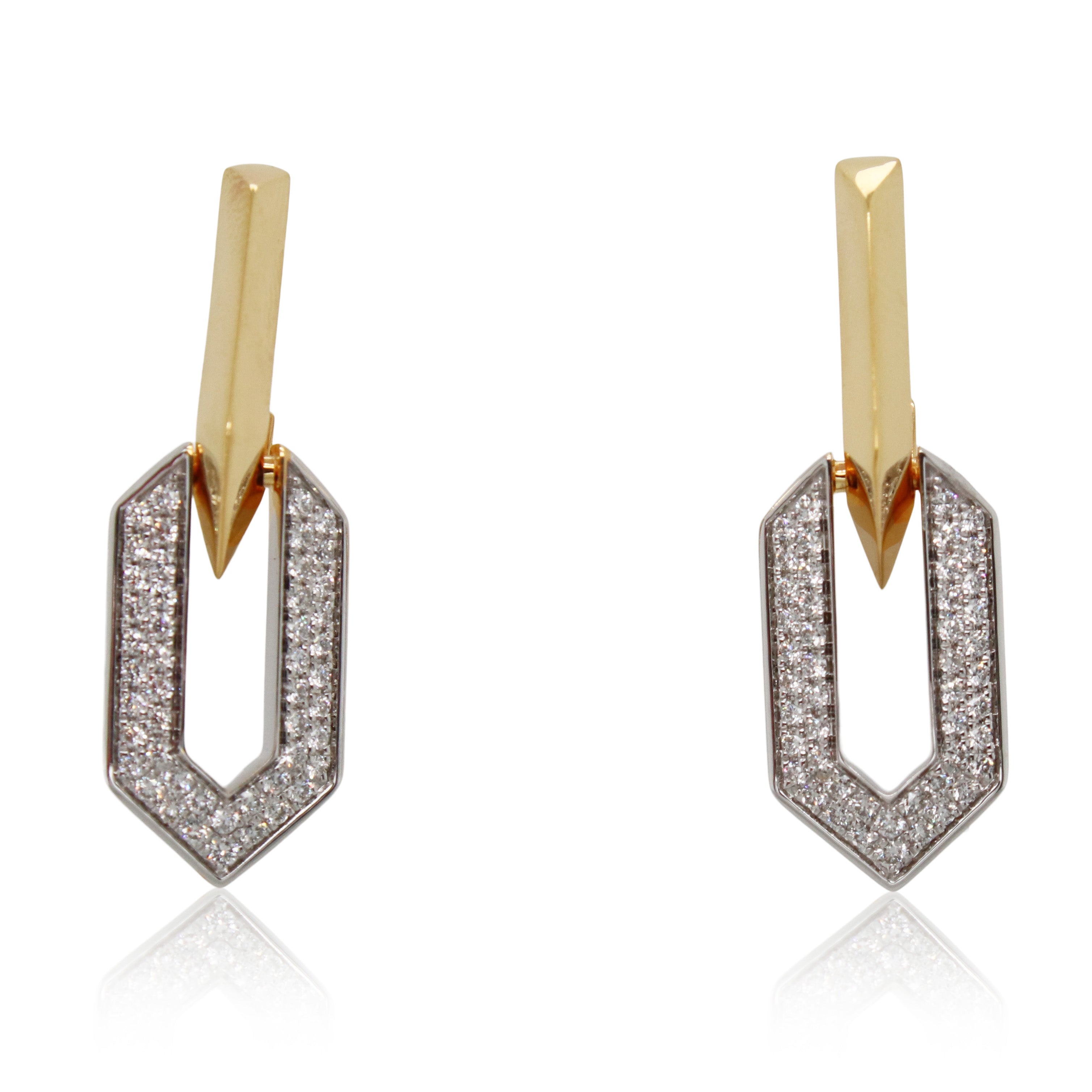 Roberto Coin 0.45ct Total Weight Diamond Drop Earrings