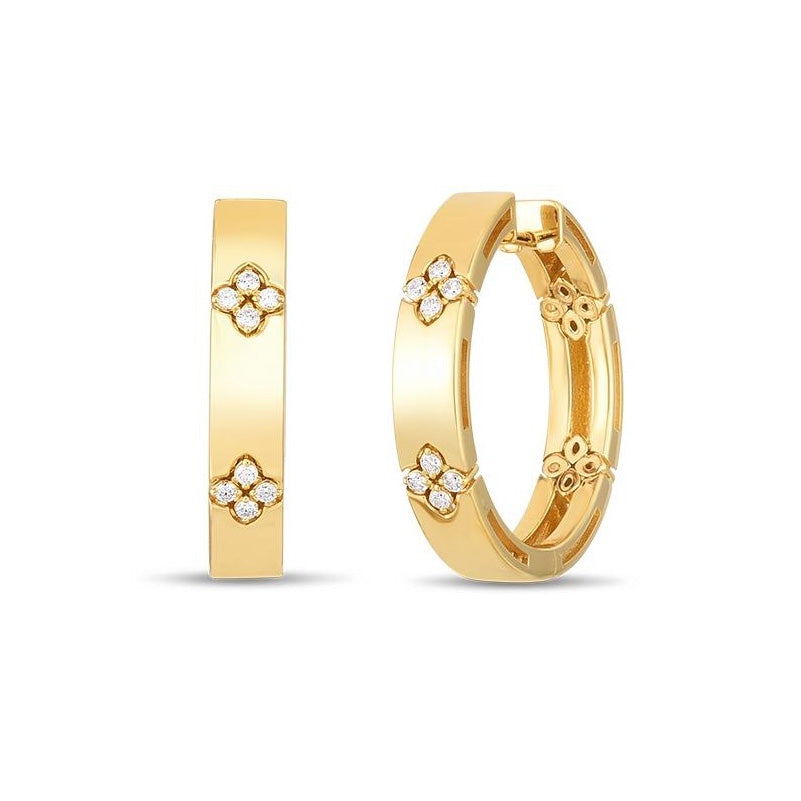 Roberto Coin Love in Verona Diamond Hoops