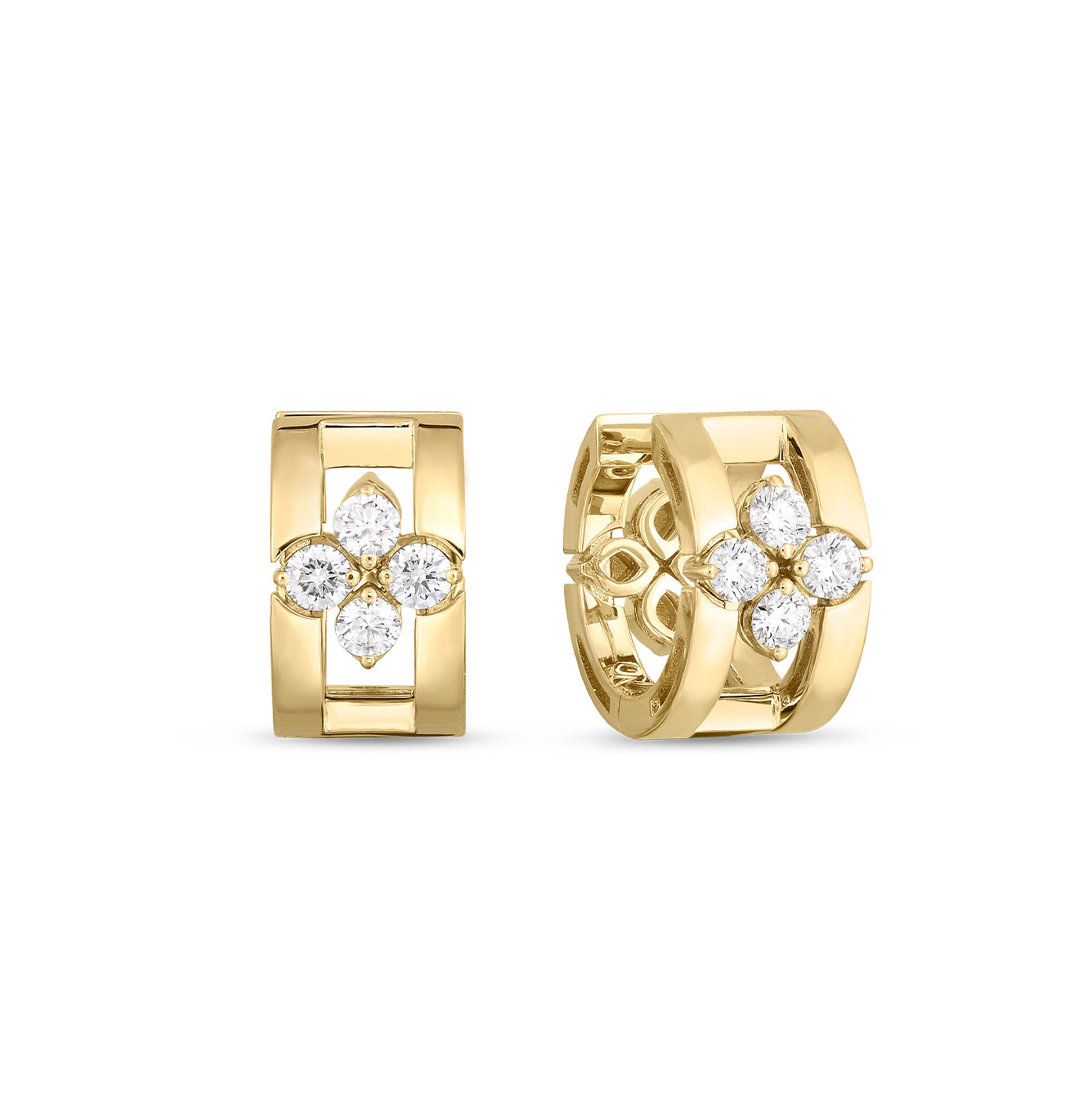 Roberto Coin Love in Verona Diamond Hoops
