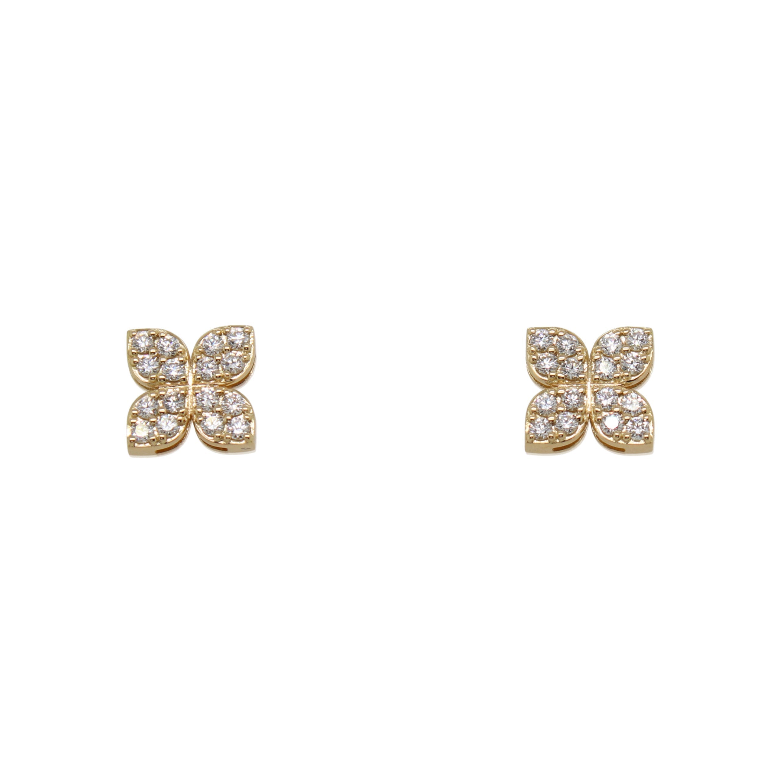 Roberto Coin Floral Diamond Studs