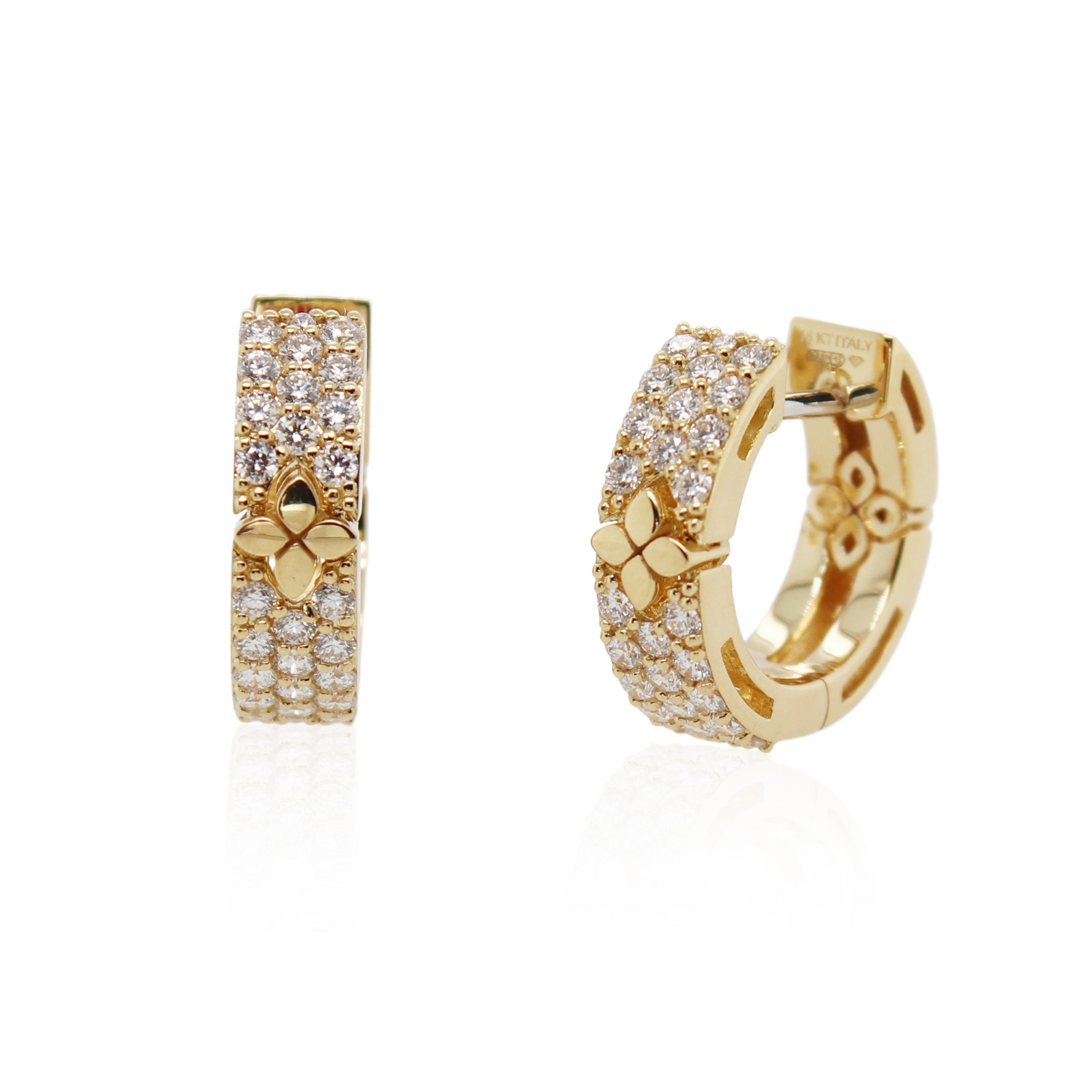 Roberto Coin Love in Verona Diamond Hoops