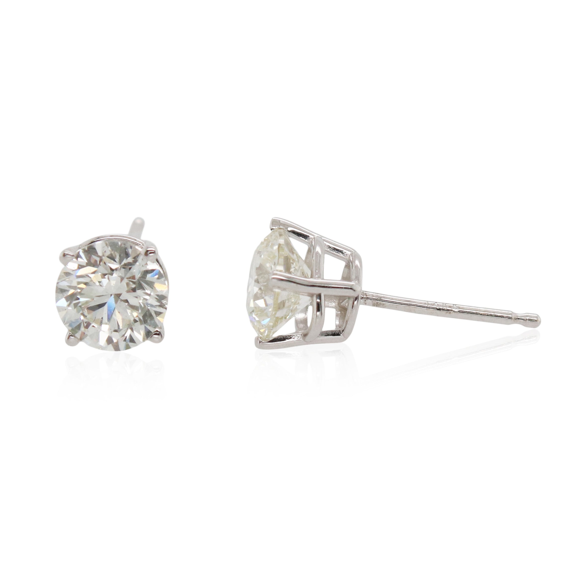 1.25ct Total Weight Diamond Stud Earrings
