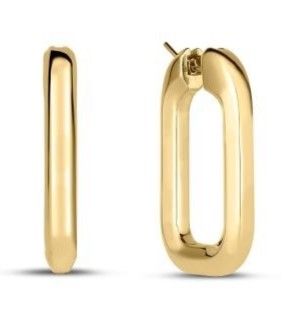 Roberto Coin Medium Square Hoops