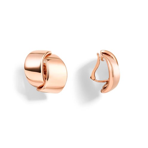 Vhernier Abbraccio Collection 18K Gold Ear Clips