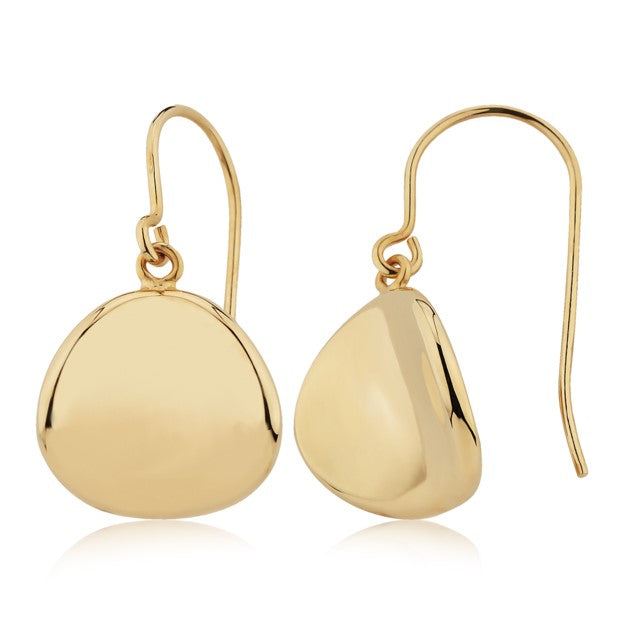 14mm Disk Dangle Earrings
