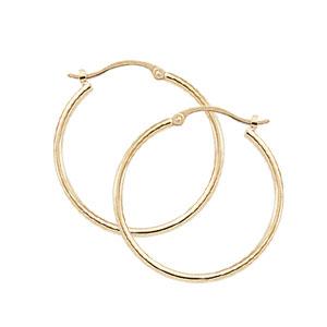 Yellow Gold Hoop Earrings