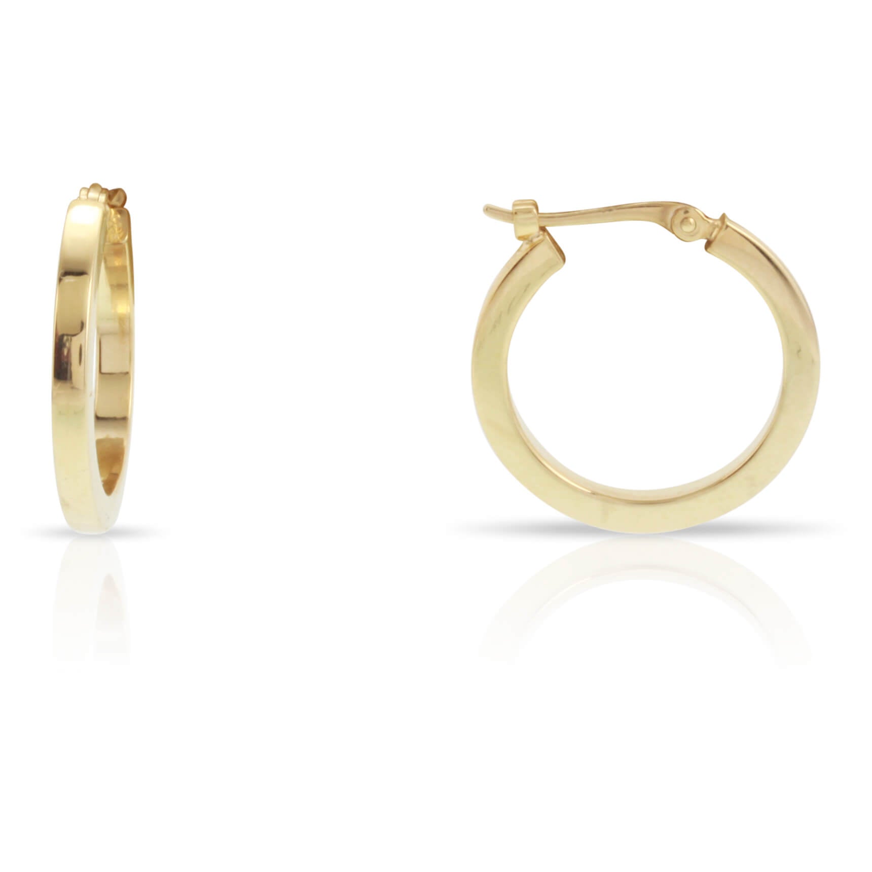Yellow Gold Hoop Earrings
